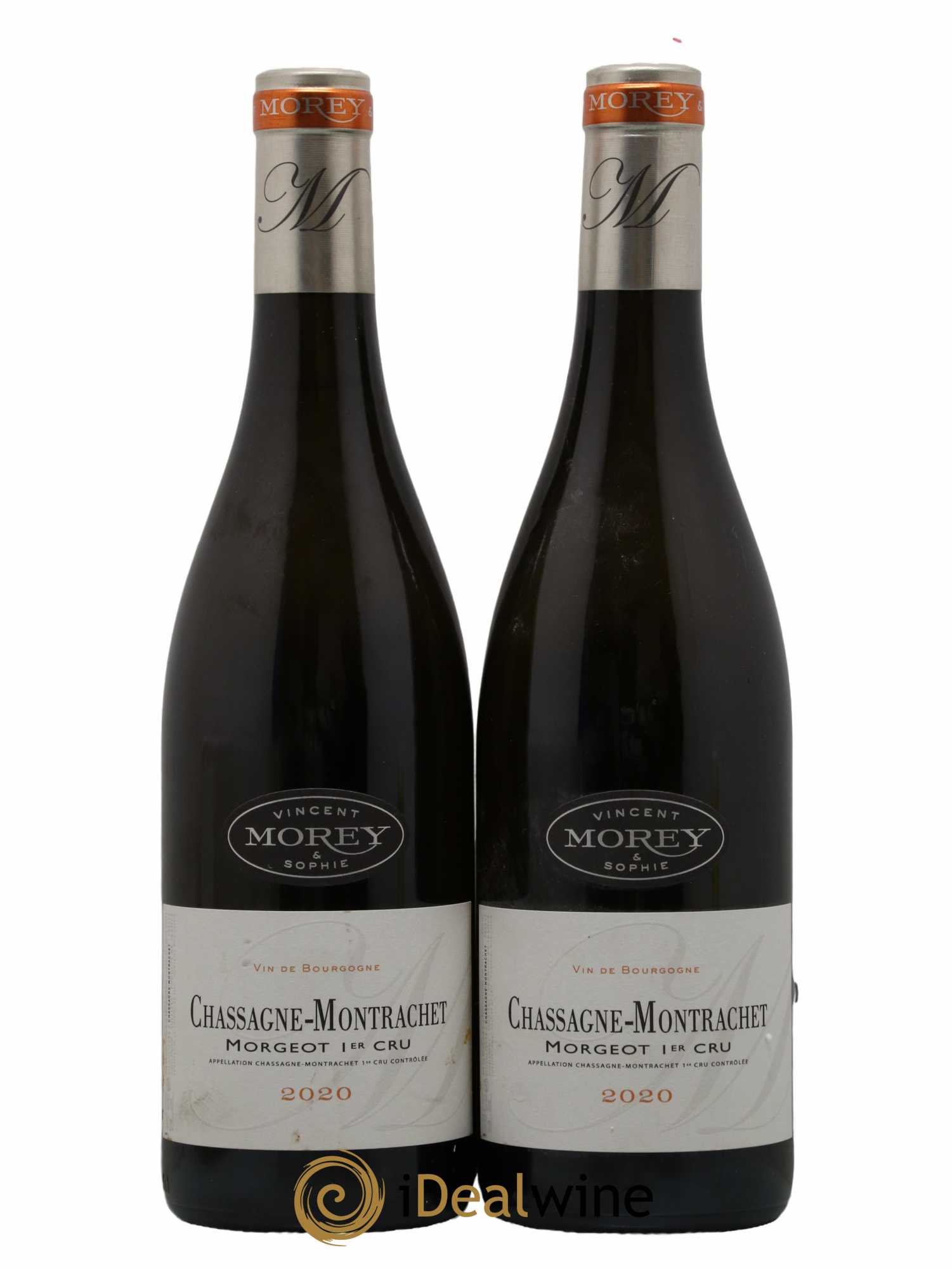 Chassagne-Montrachet 1er Cru Morgeot Vincent et Sophie Morey 2020 - Lot de 2 bouteilles - 0