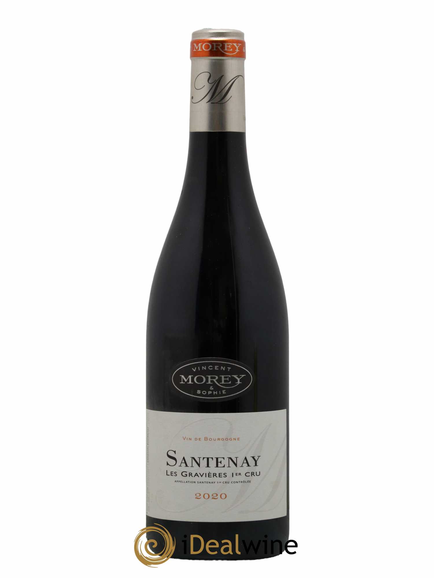 Santenay 1er Cru Les Gravières Vincent et Sophie Morey 2020 - Lot de 1 bouteille - 0