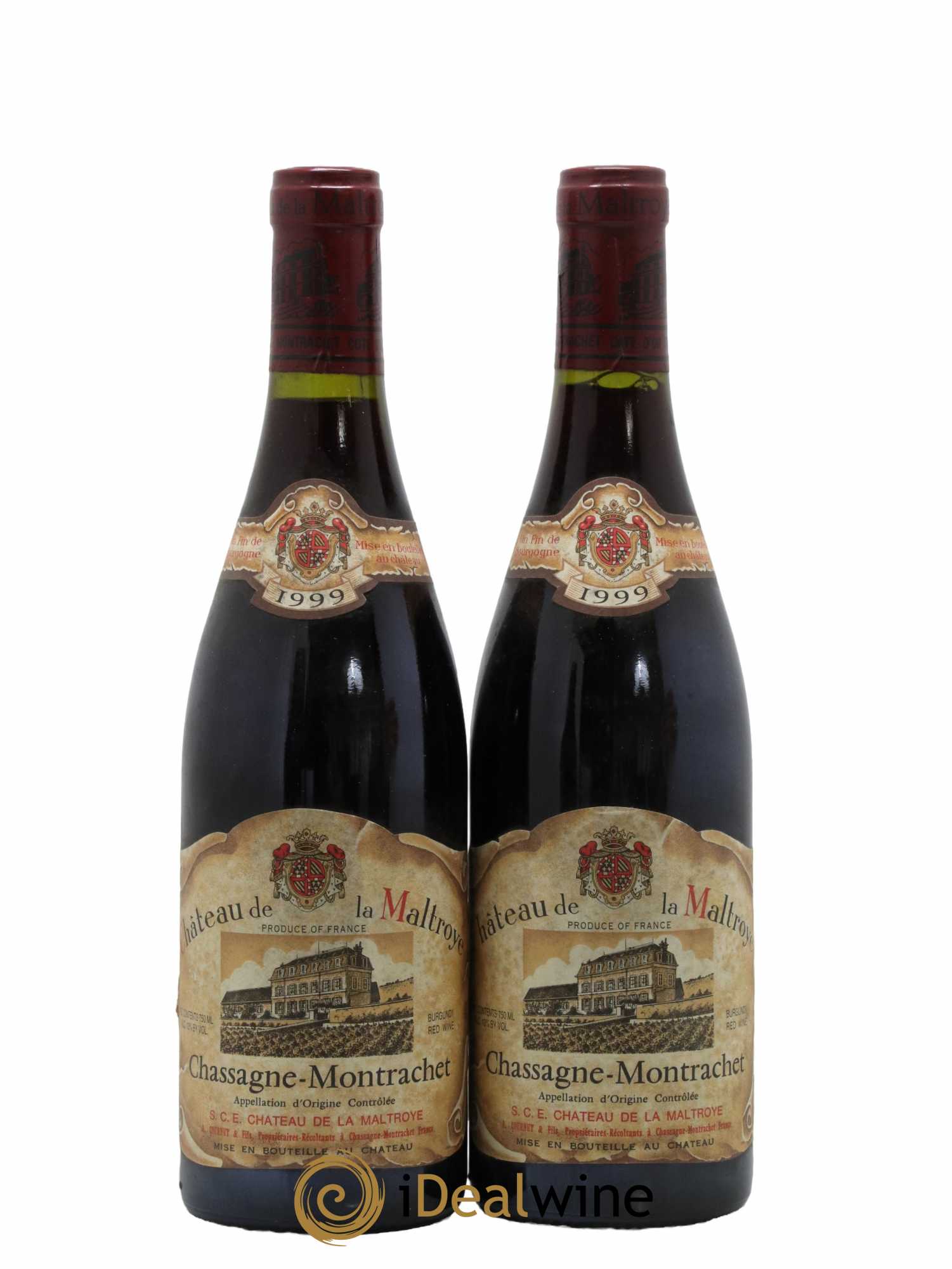 Chassagne-Montrachet 1er Cru Château de la Maltroye 1999 - Lot de 2 bouteilles - 0
