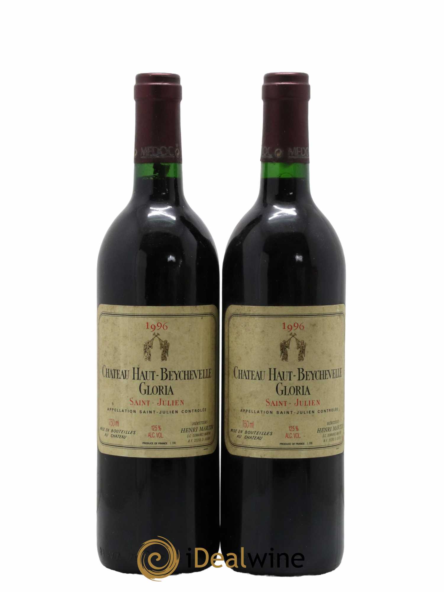 Château Haut Beychevelle Gloria 1996 - Lot de 2 bouteilles - 0