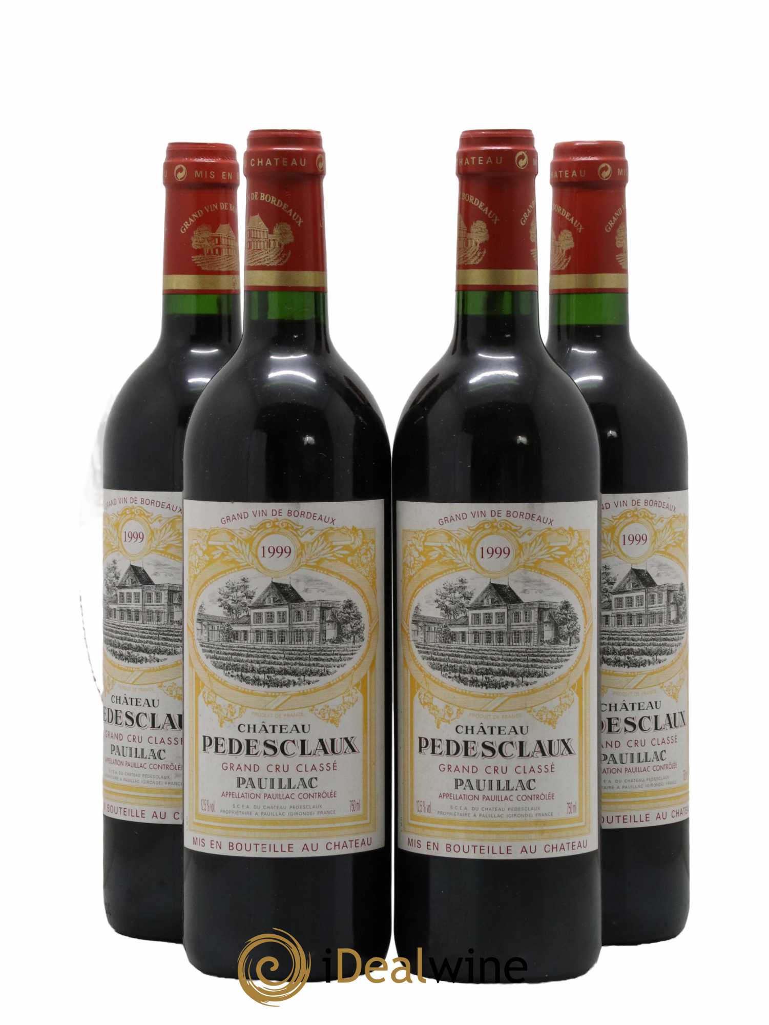 Château Pedesclaux 5ème Grand Cru Classé 1999 - Lot de 4 bouteilles - 0