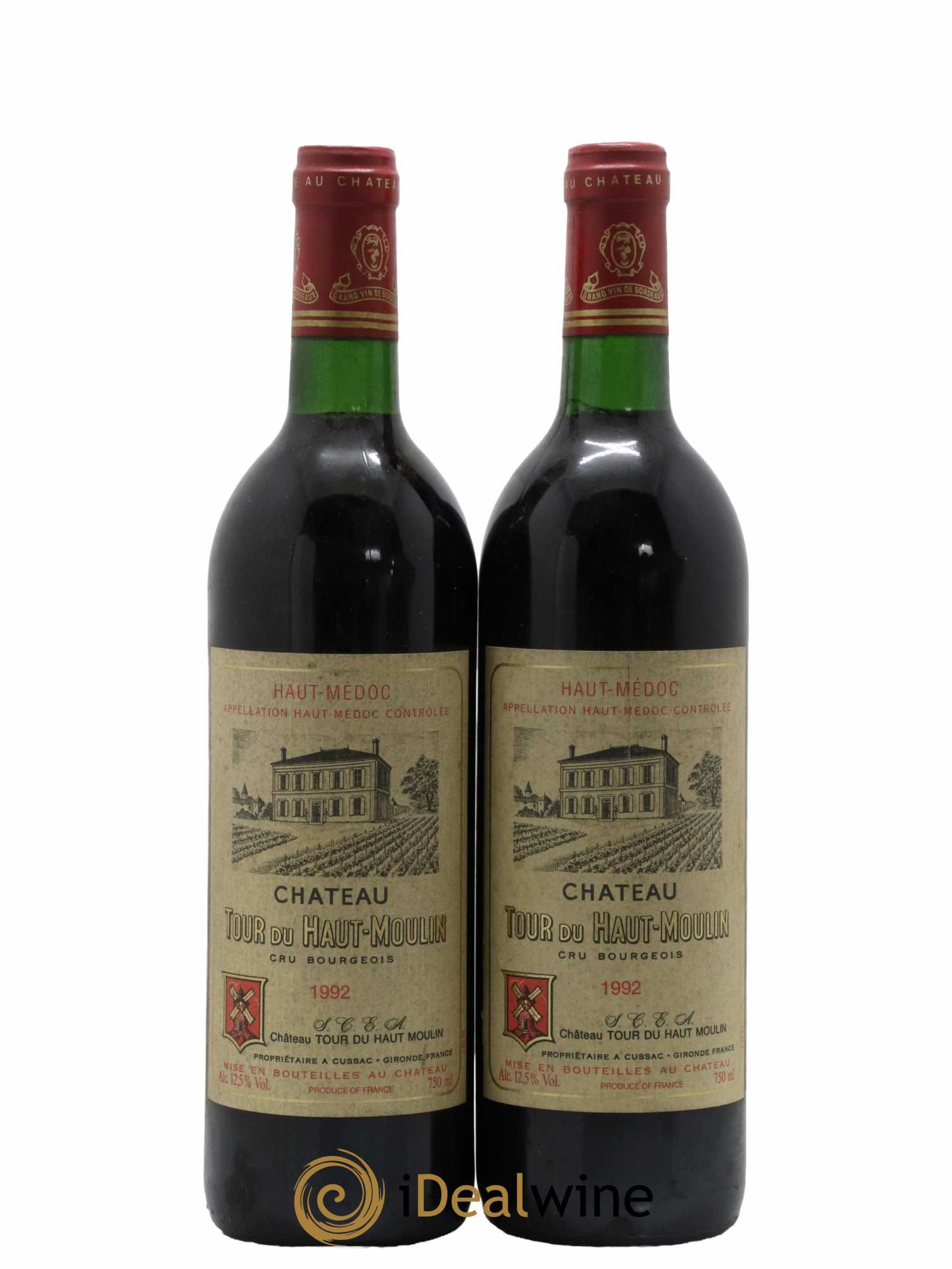 Château Tour du Haut Moulin Cru Bourgeois 1992 - Lot de 2 bouteilles - 0