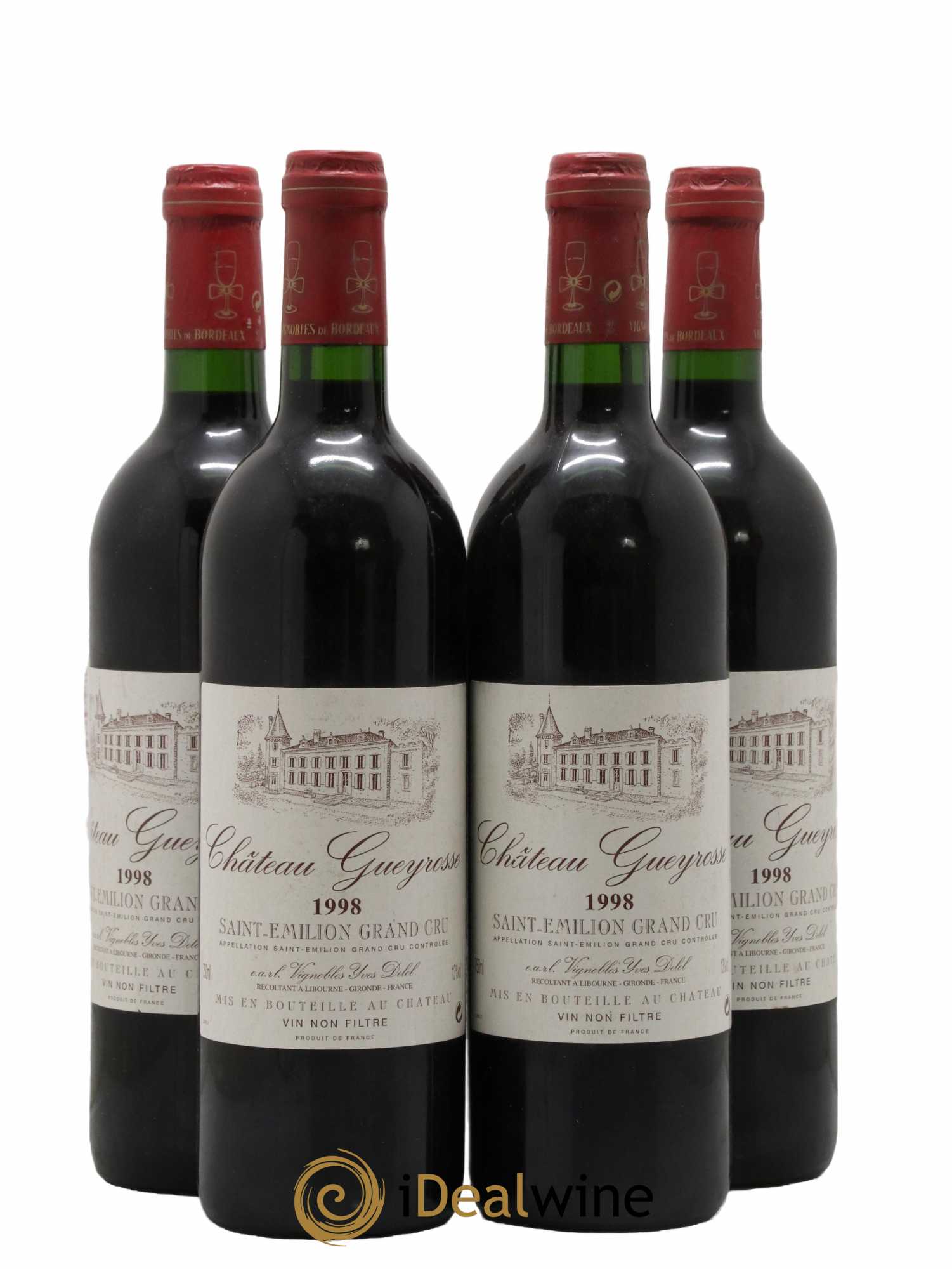Saint-Émilion Grand Cru 1998 - Posten von 4 Flaschen - 0