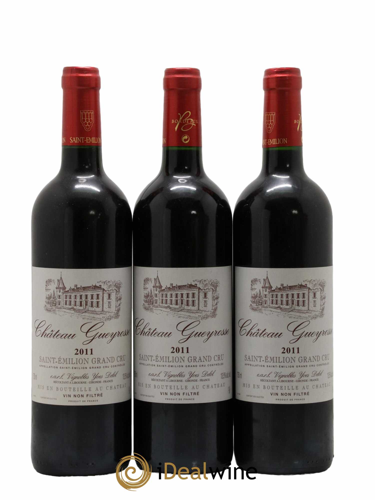 Saint-Émilion Grand Cru 2011 - Posten von 3 Flaschen - 0