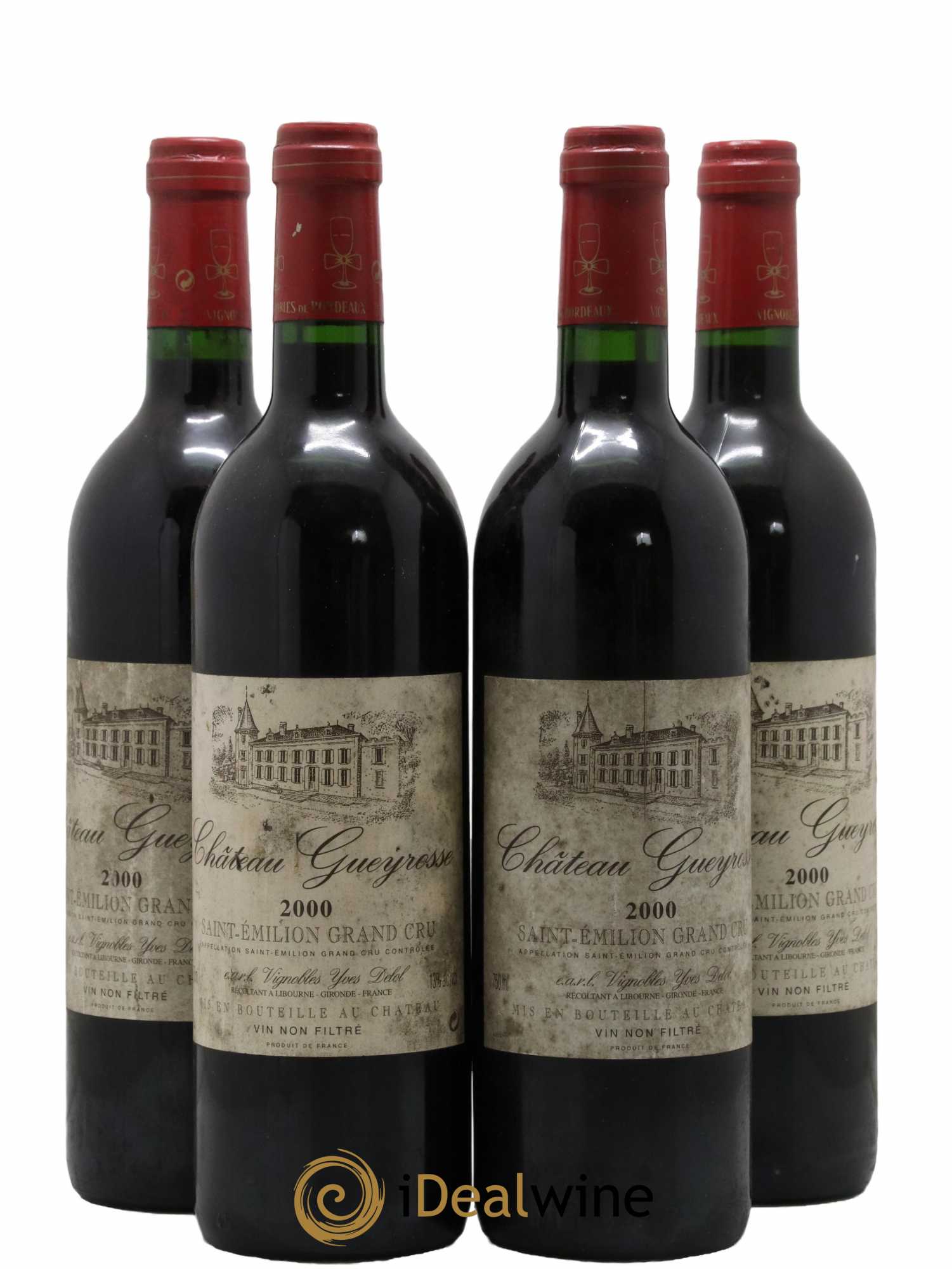 Saint-Émilion Grand Cru 2000 - Posten von 4 Flaschen - 0