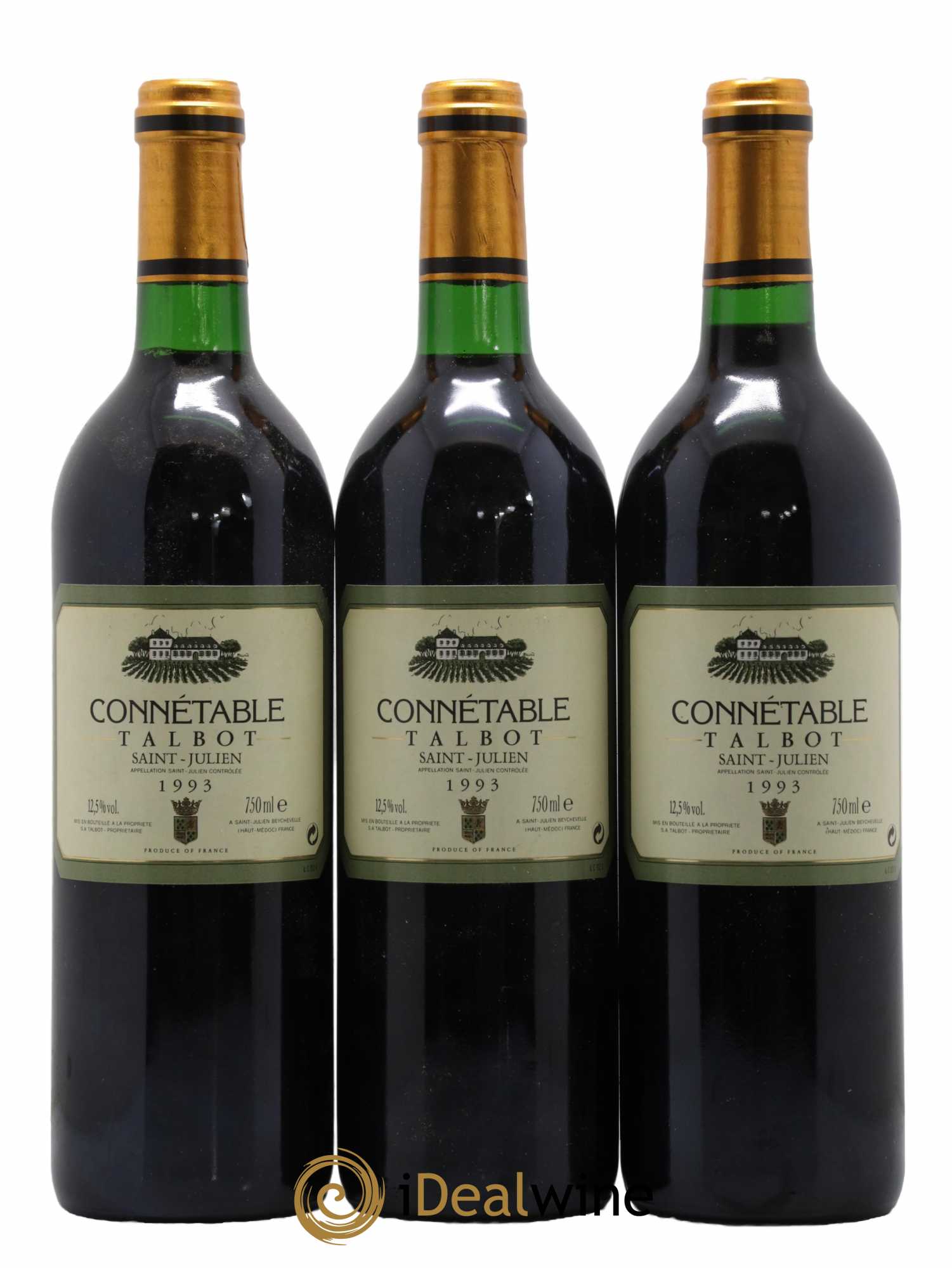 Connétable de Talbot Second Vin 1993 - Lot de 3 bouteilles - 0