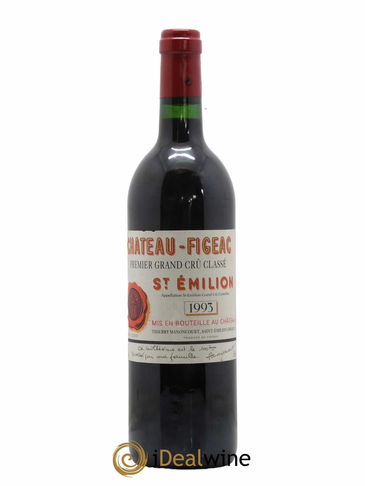 Château Figeac 1er Grand Cru Classé A 1993 - Lot de 1 bouteille - 0