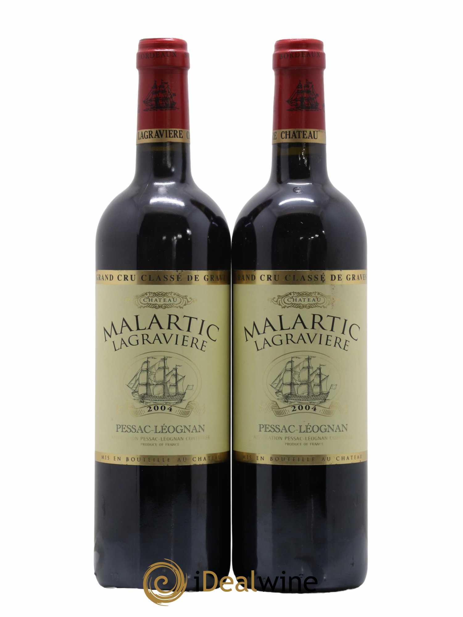Château Malartic-Lagravière Cru Classé de Graves 2004 - Lot de 2 bouteilles - 0
