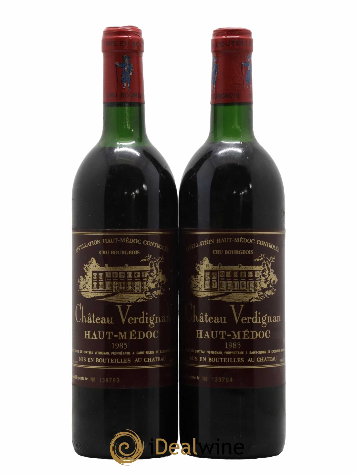 Château Verdignan Cru Bourgeois 1985 - Lot de 2 bouteilles - 0