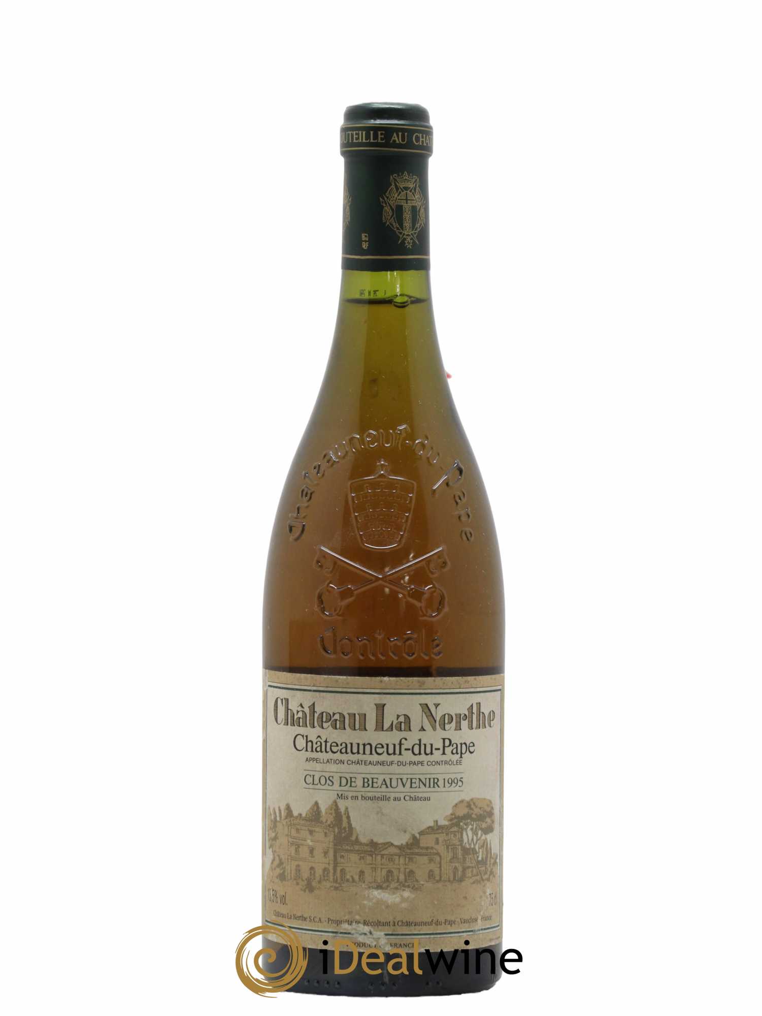 Châteauneuf-du-Pape Château la Nerthe Famille Richard Clos de Beauvenir 1995 - Lot de 1 bouteille - 0