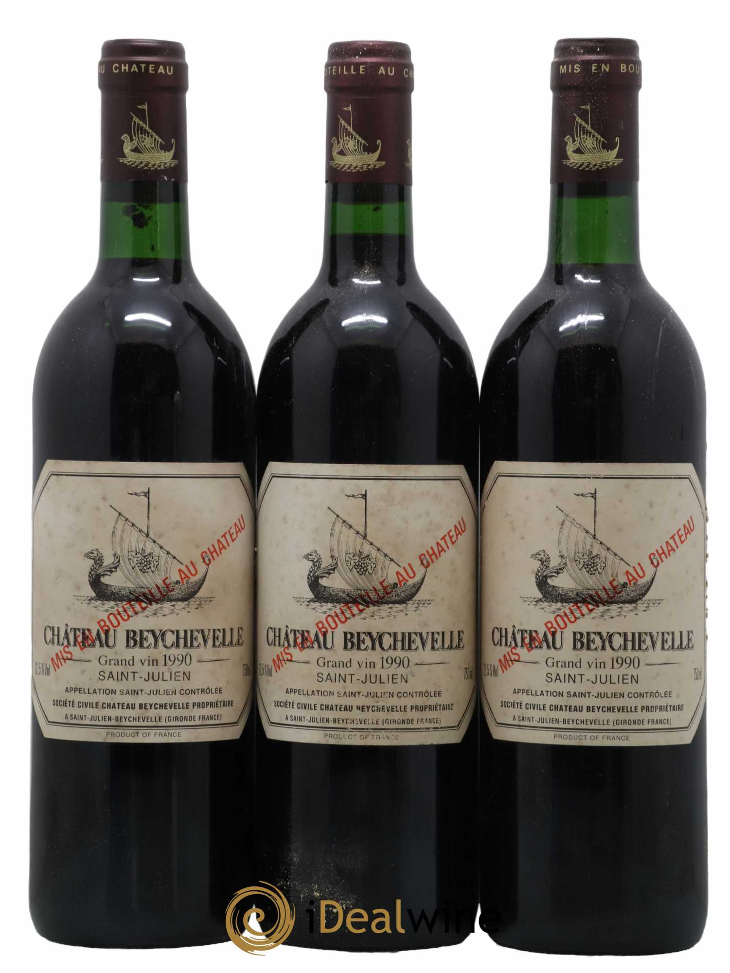 Château Beychevelle 4ème Grand Cru Classé 1990 - Lot de 12 bouteilles - 2
