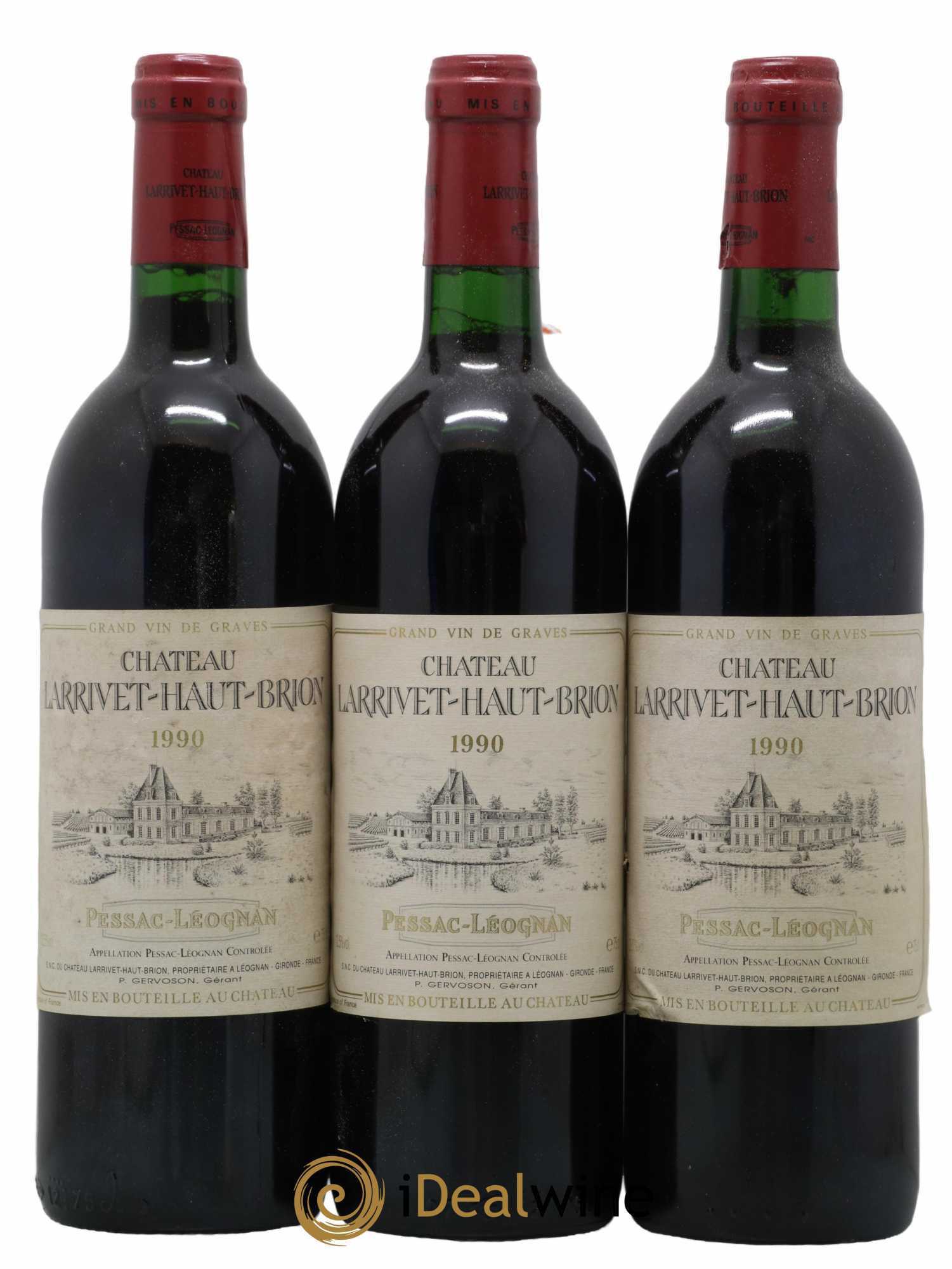 Château Larrivet Haut-Brion 1990 - Lot de 12 bouteilles - 1