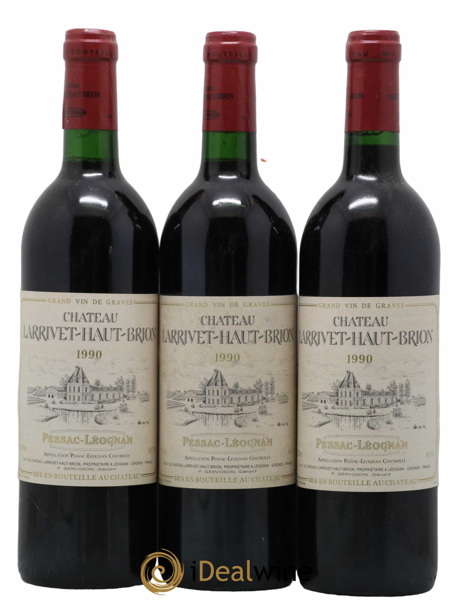 Château Larrivet Haut-Brion 1990 - Lot de 12 bouteilles - 2