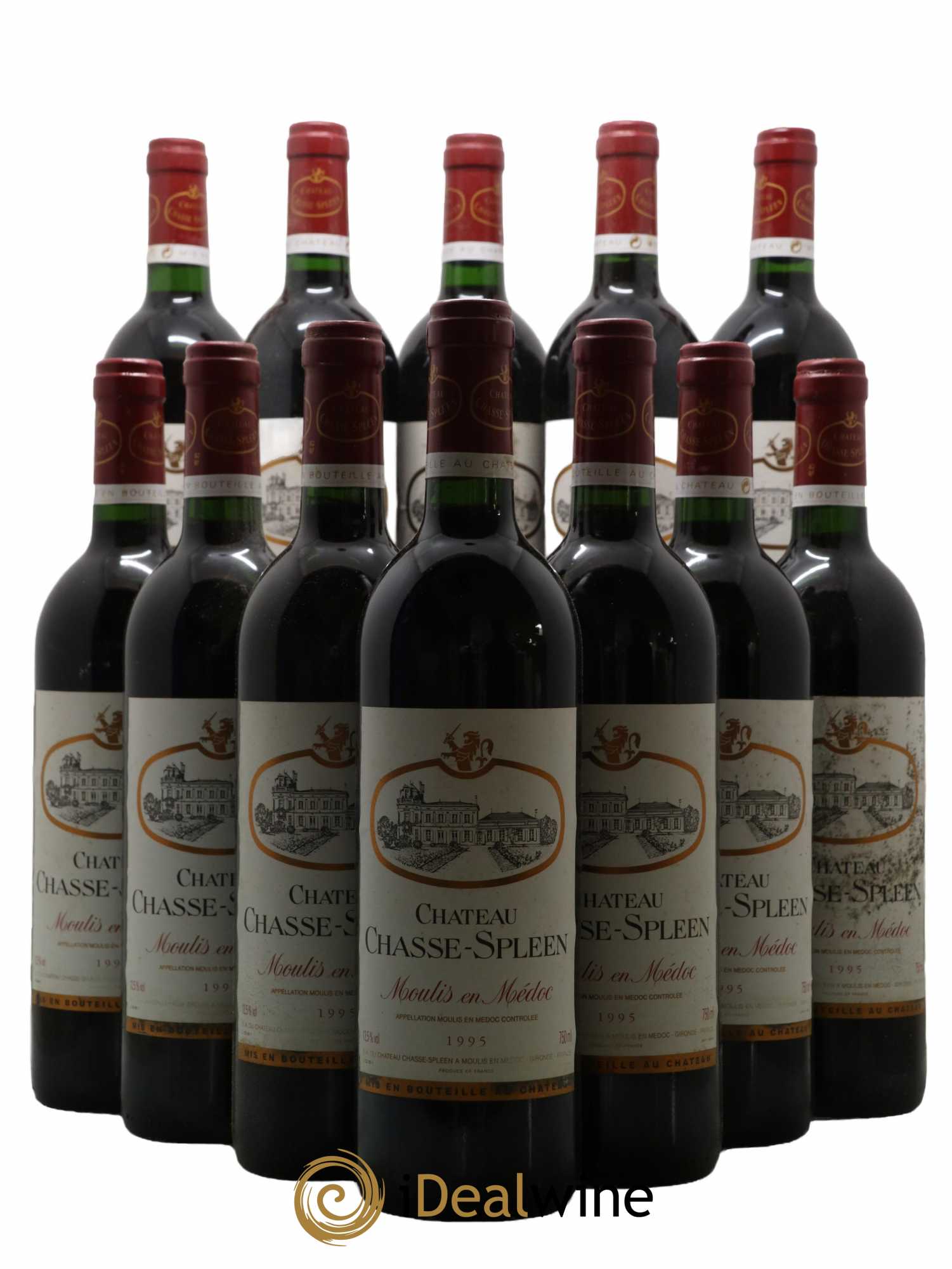 Château Chasse Spleen 1995 - Lot de 12 bouteilles - 0