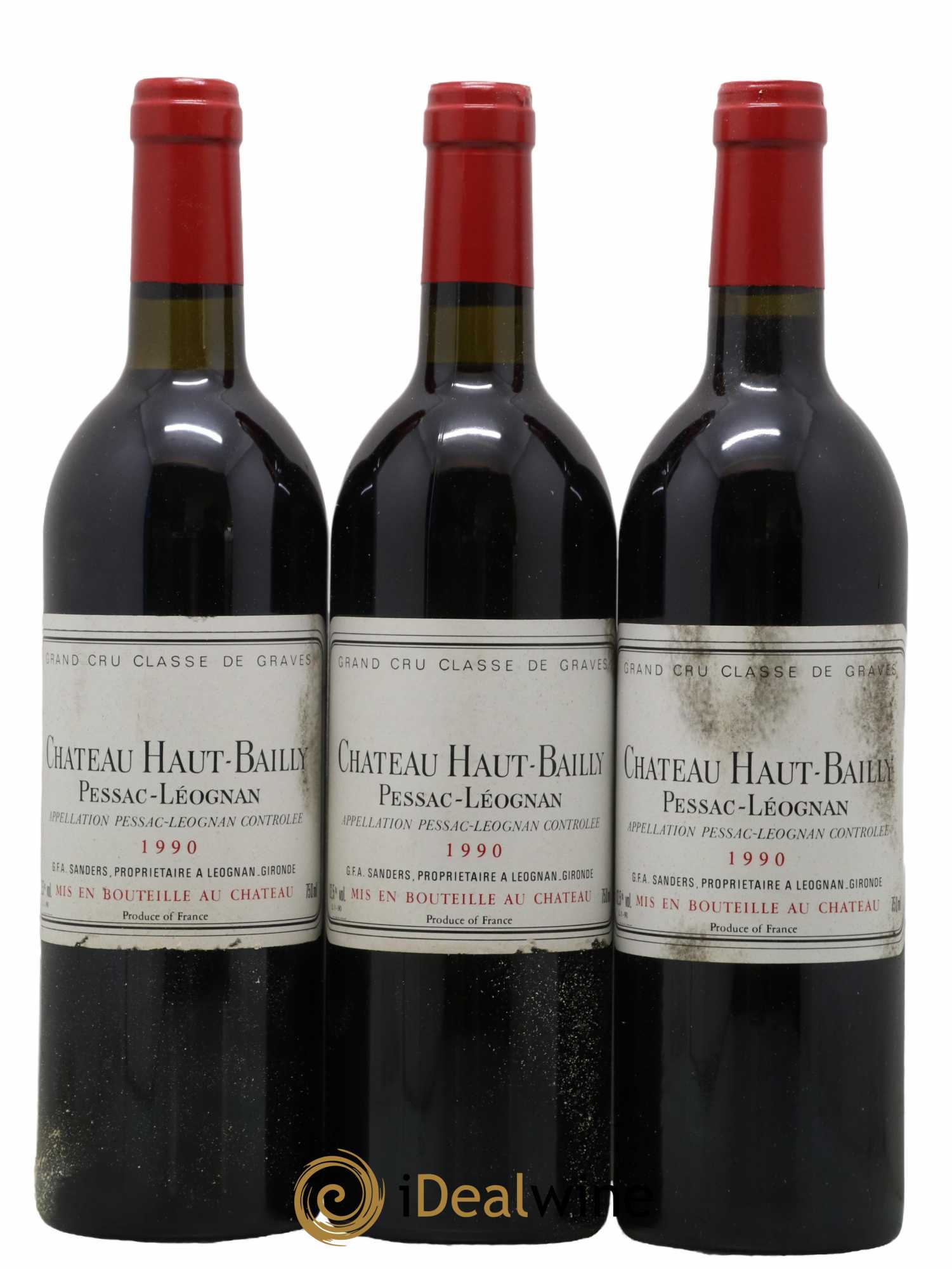 Château Haut-Bailly Cru Classé de Graves 1990 - Lot de 12 bouteilles - 2