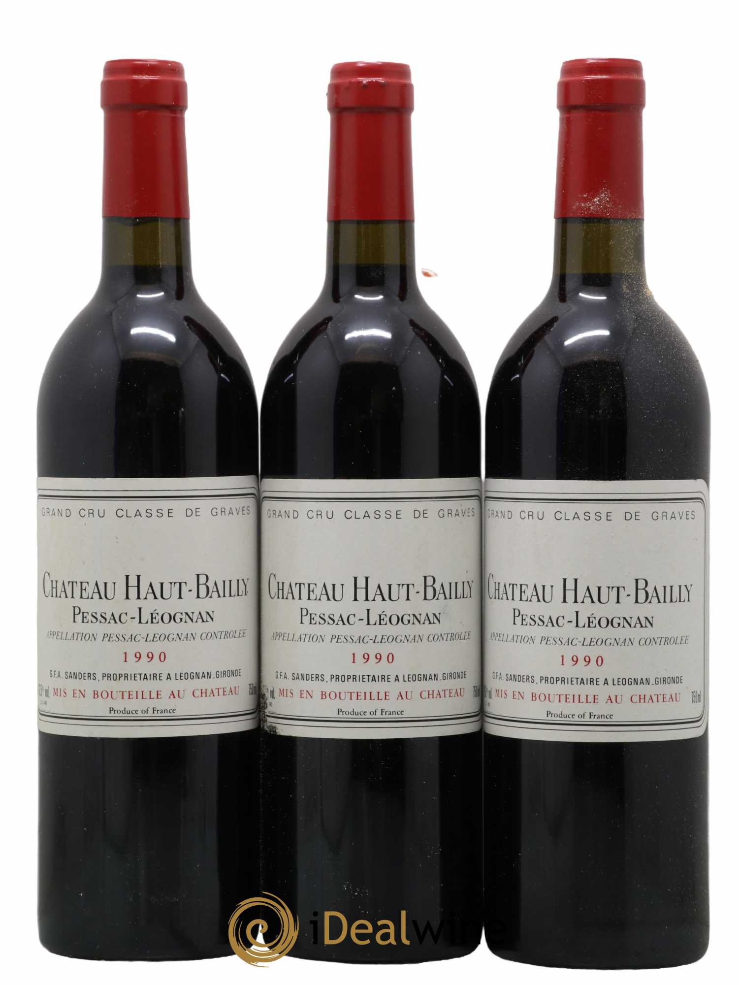 Château Haut-Bailly Cru Classé de Graves 1990 - Lot de 12 bouteilles - 3