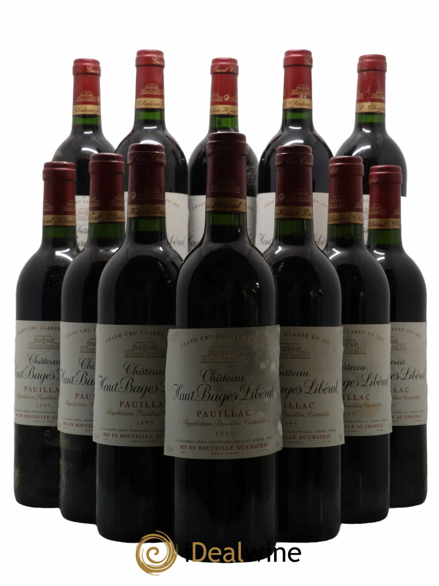 Château Haut Bages Libéral 5ème Grand Cru Classé 1995 - Lot de 12 bouteilles - 0