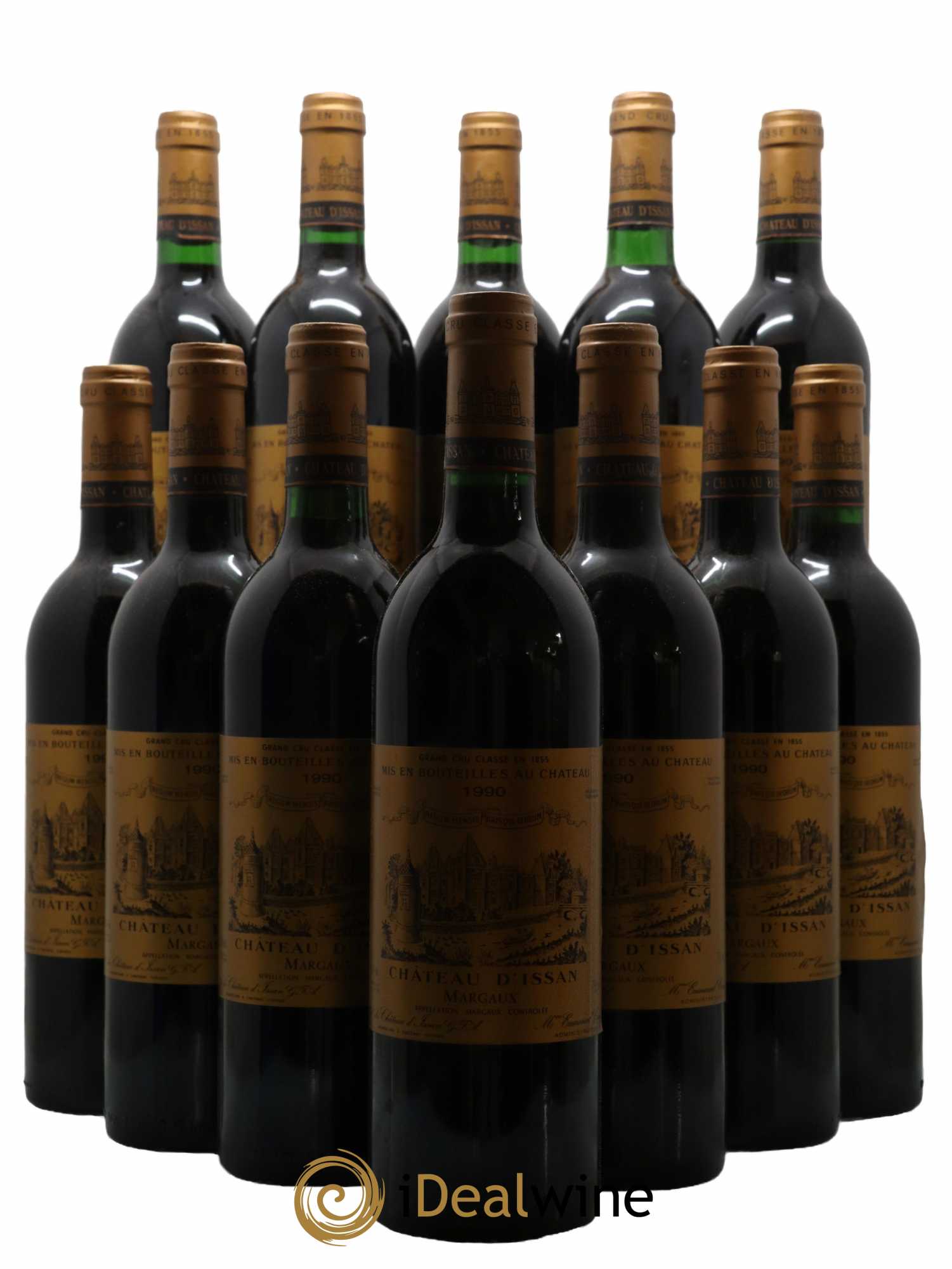 Château d'Issan 3ème Grand Cru Classé 1990 - Lot de 12 bouteilles - 0