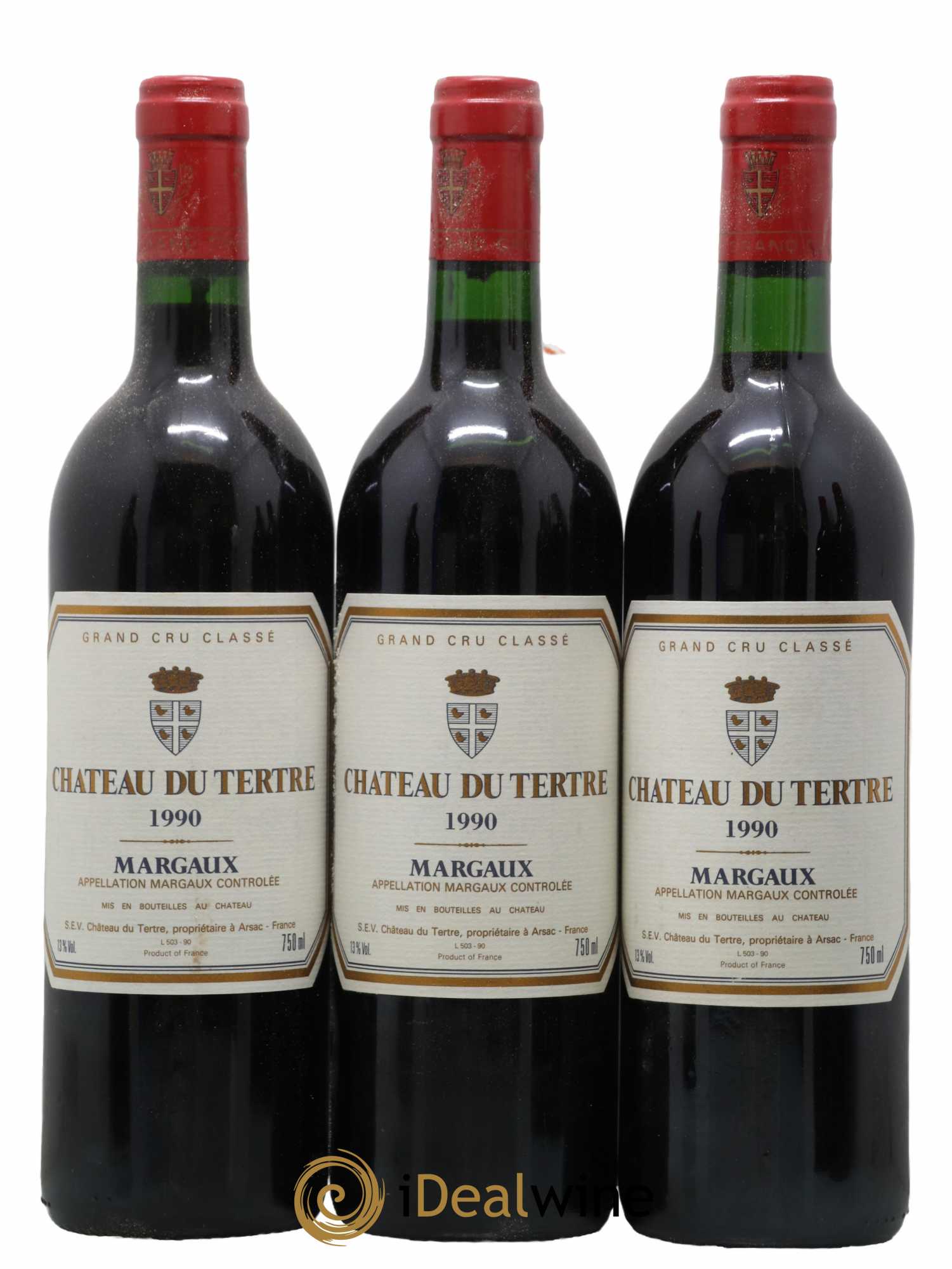 Château du Tertre 5ème Grand Cru Classé 1990 - Lotto di 12 bottiglie - 3