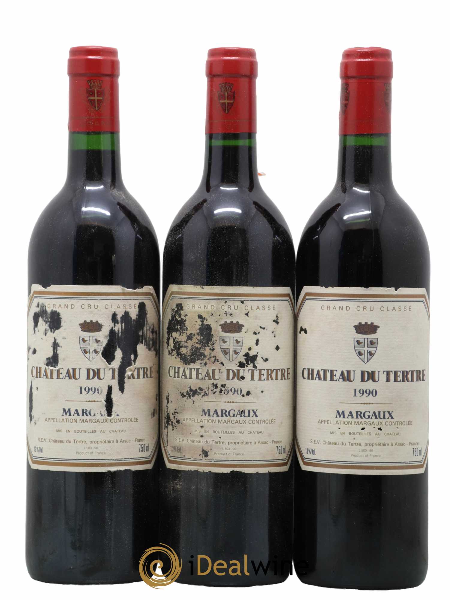 Château du Tertre 5ème Grand Cru Classé 1990 - Lot de 12 bouteilles - 2