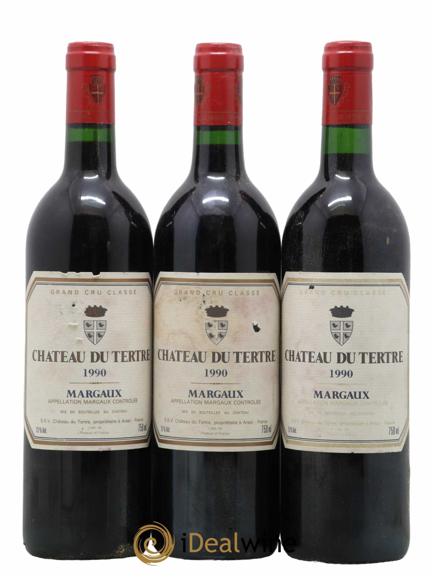 Château du Tertre 5ème Grand Cru Classé 1990 - Lot de 12 bouteilles - 3