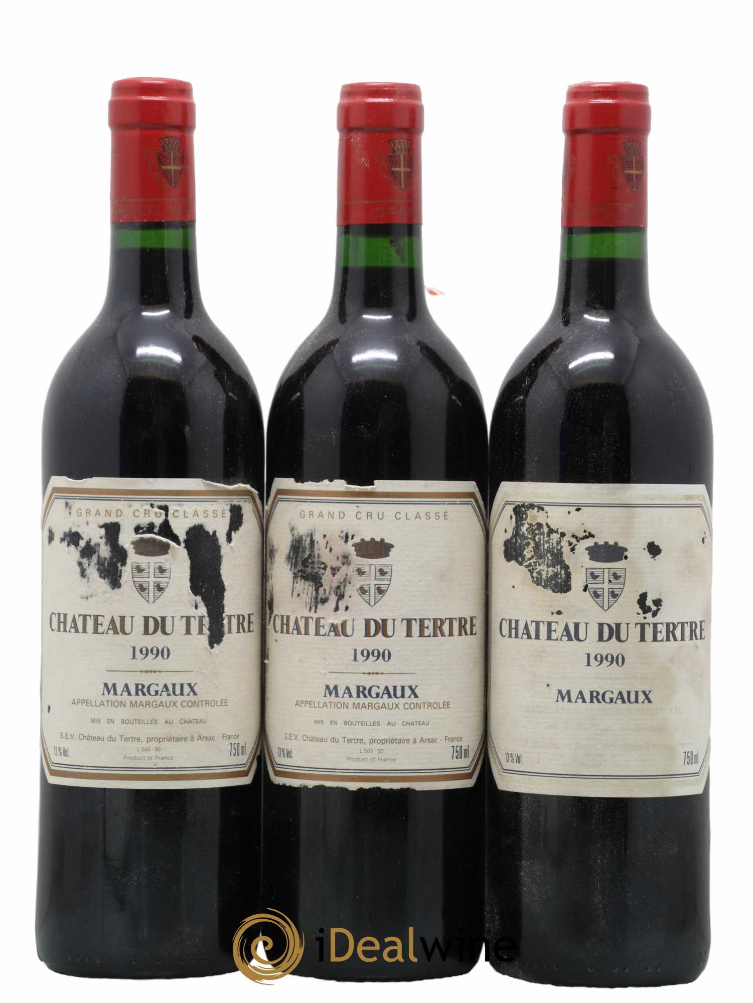 Château du Tertre 5ème Grand Cru Classé 1990 - Lot de 12 bouteilles - 4