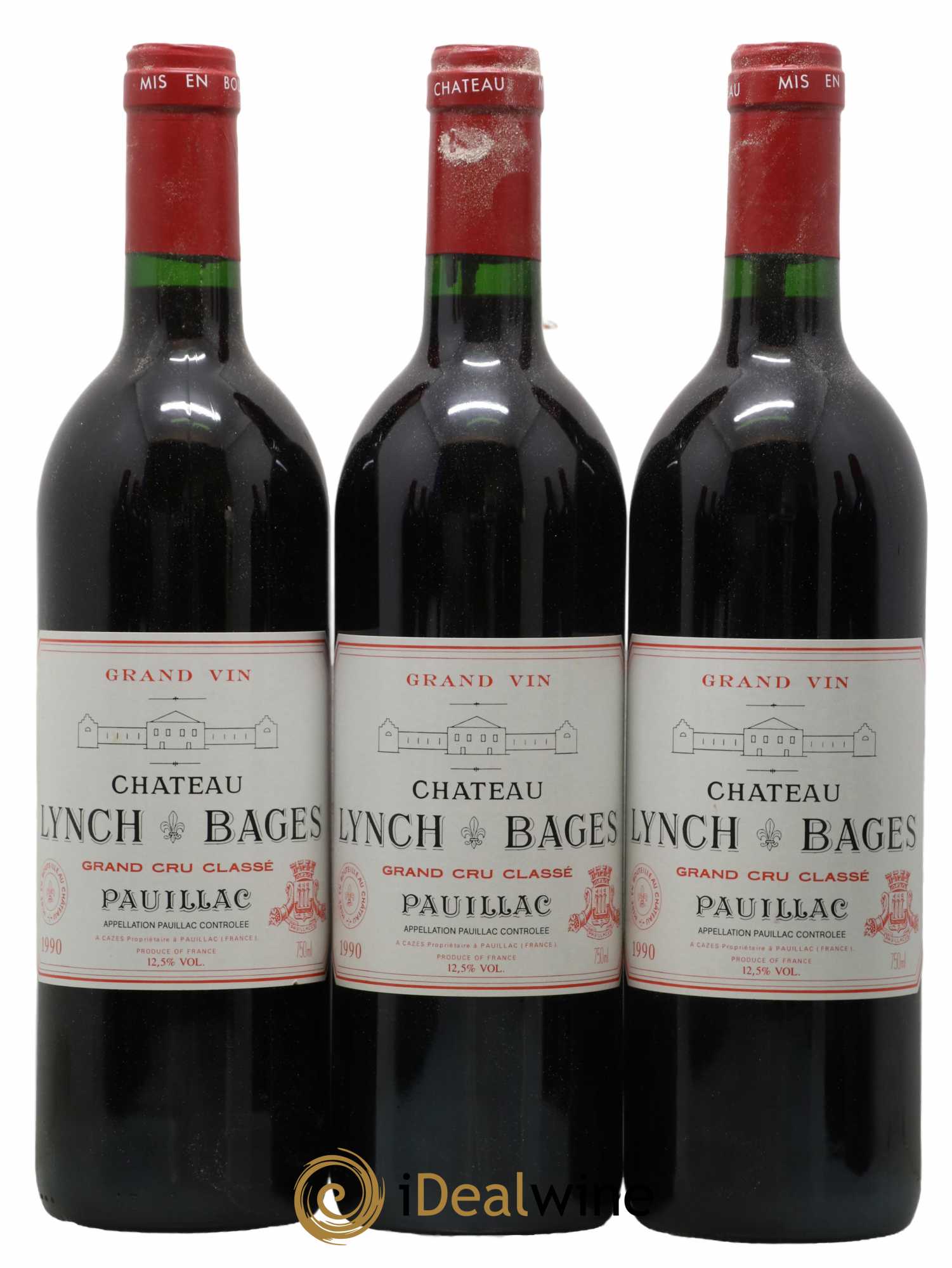 Château Lynch Bages 5ème Grand Cru Classé 1990 - Lot de 12 bouteilles - 3