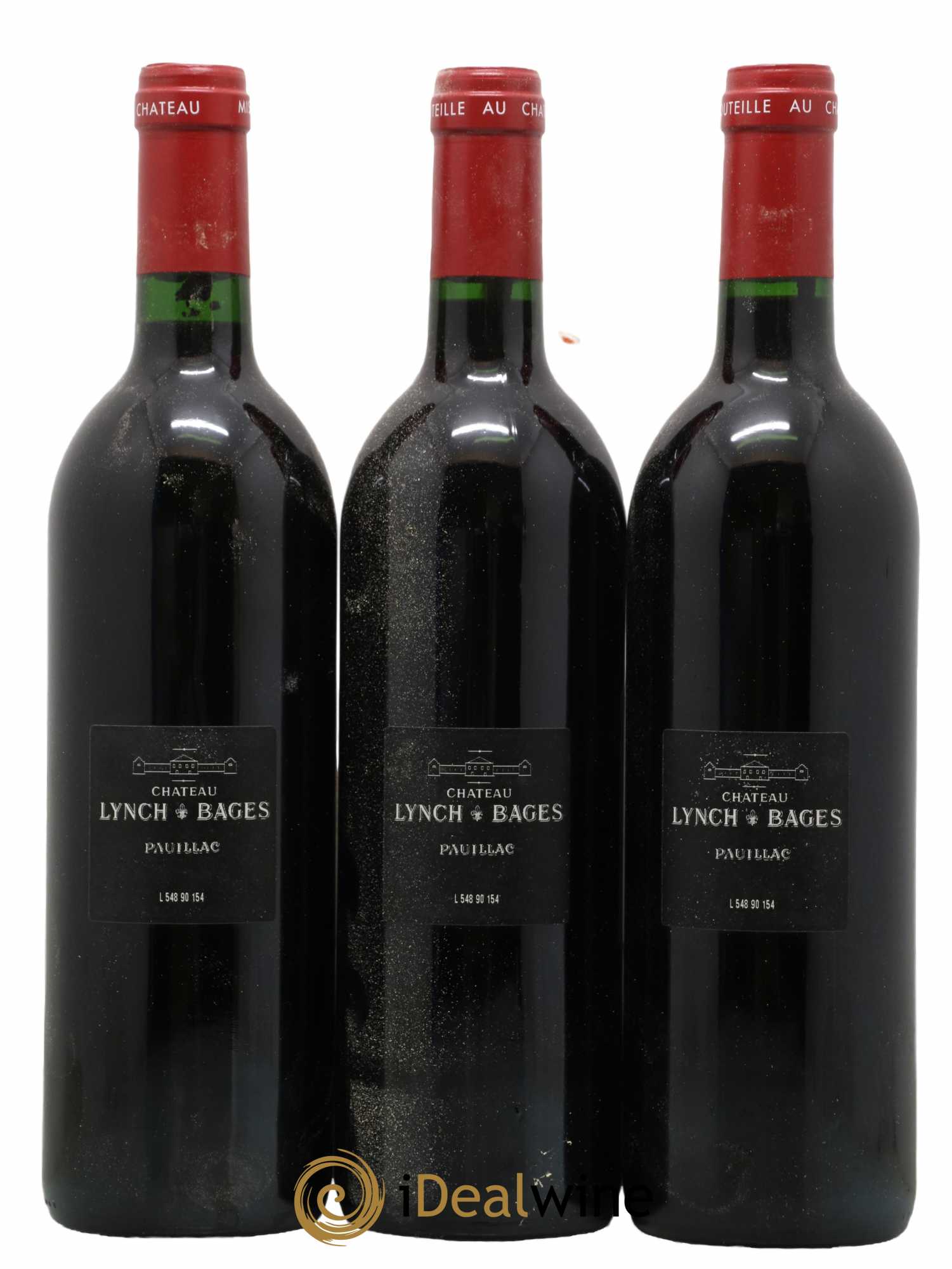 Château Lynch Bages 5ème Grand Cru Classé 1990 - Lot de 12 bouteilles - 8