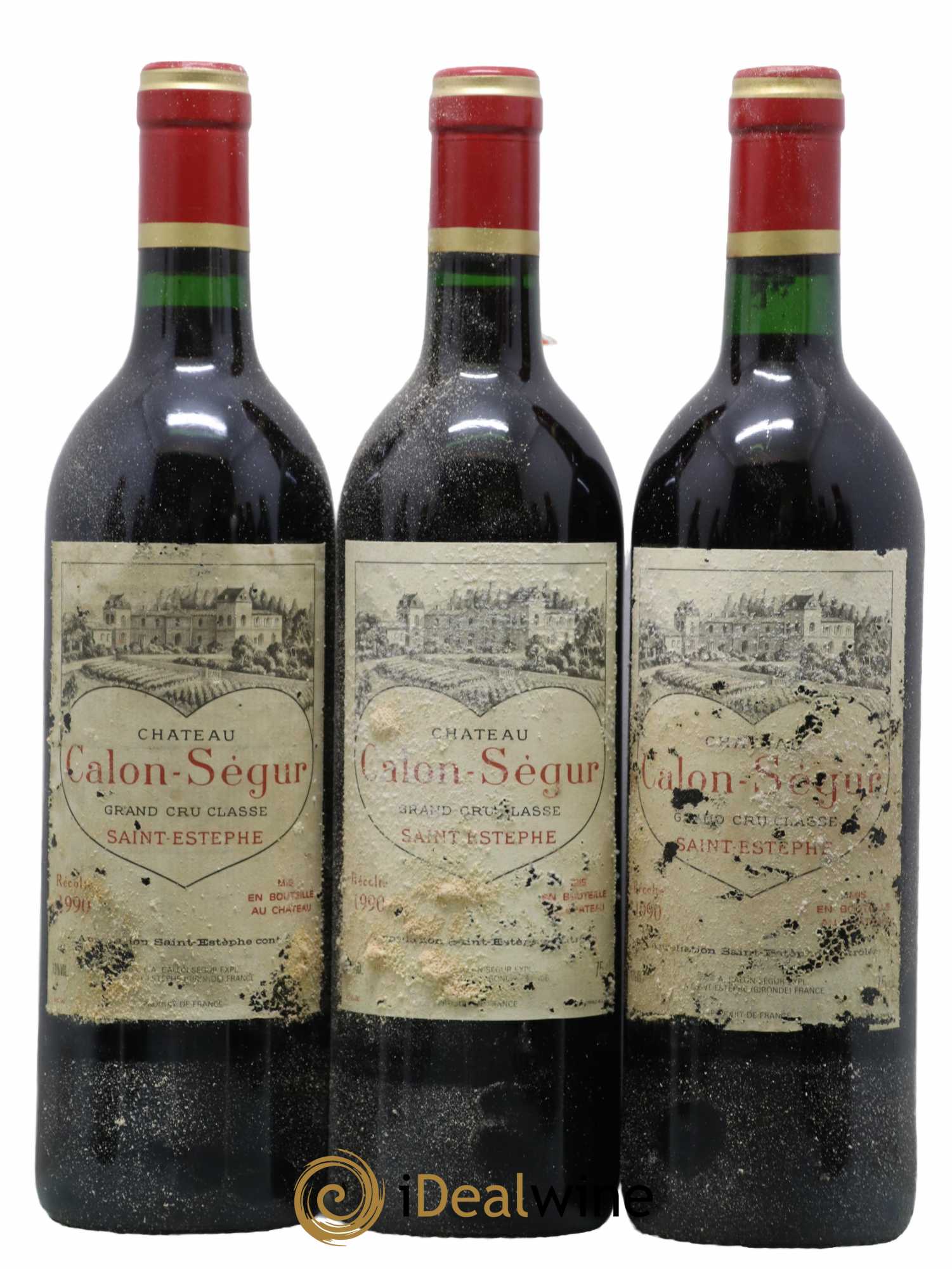 Château Calon Ségur 3ème Grand Cru Classé 1990 - Lot de 12 bouteilles - 1