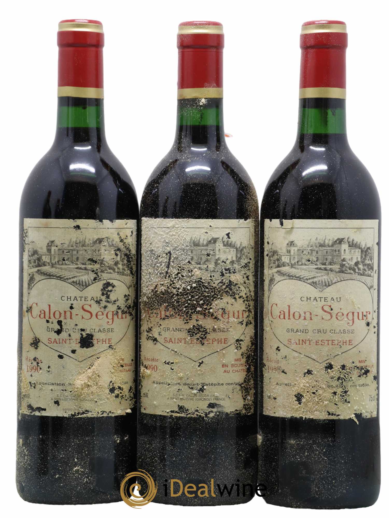 Château Calon Ségur 3ème Grand Cru Classé 1990 - Lot de 12 bouteilles - 2