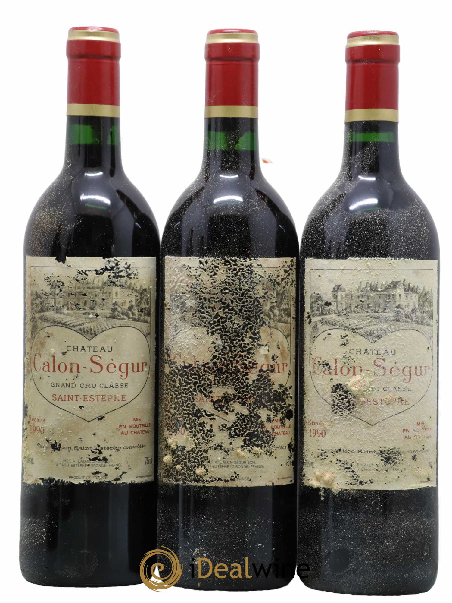Château Calon Ségur 3ème Grand Cru Classé 1990 - Lot de 12 bouteilles - 3
