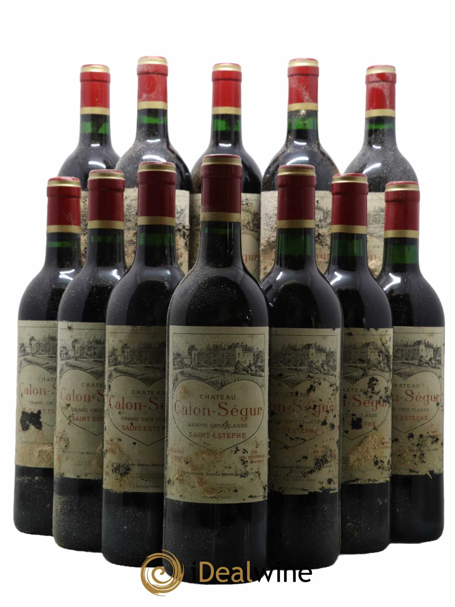 Château Calon Ségur 3ème Grand Cru Classé 1990 - Lot de 12 bouteilles - 0