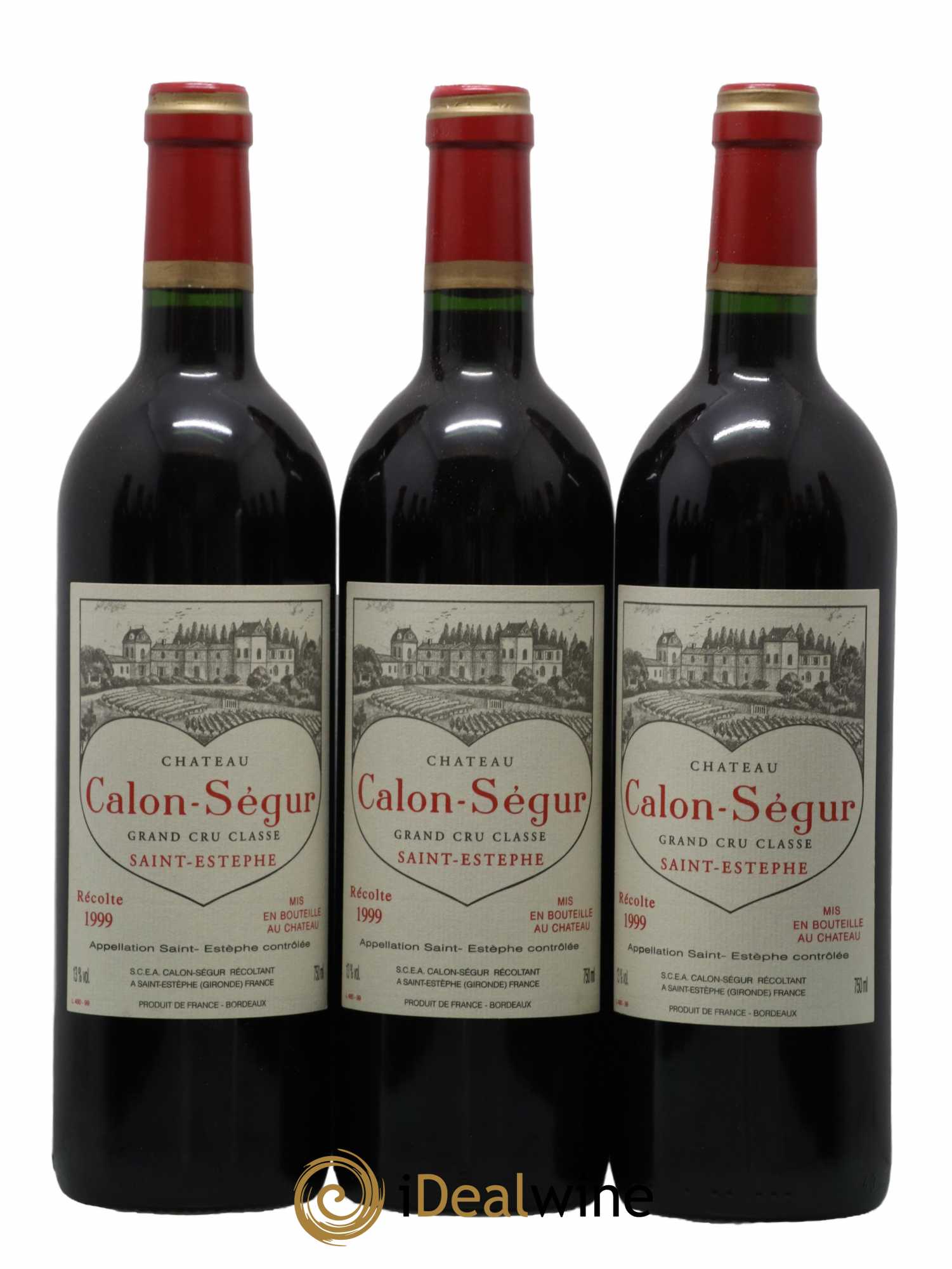 Château Calon Ségur 3ème Grand Cru Classé 1999 - Lot de 12 bouteilles - 1