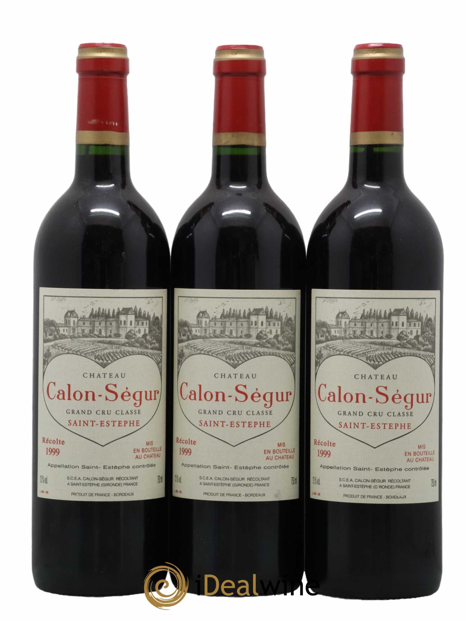 Château Calon Ségur 3ème Grand Cru Classé 1999 - Lot de 12 bouteilles - 4