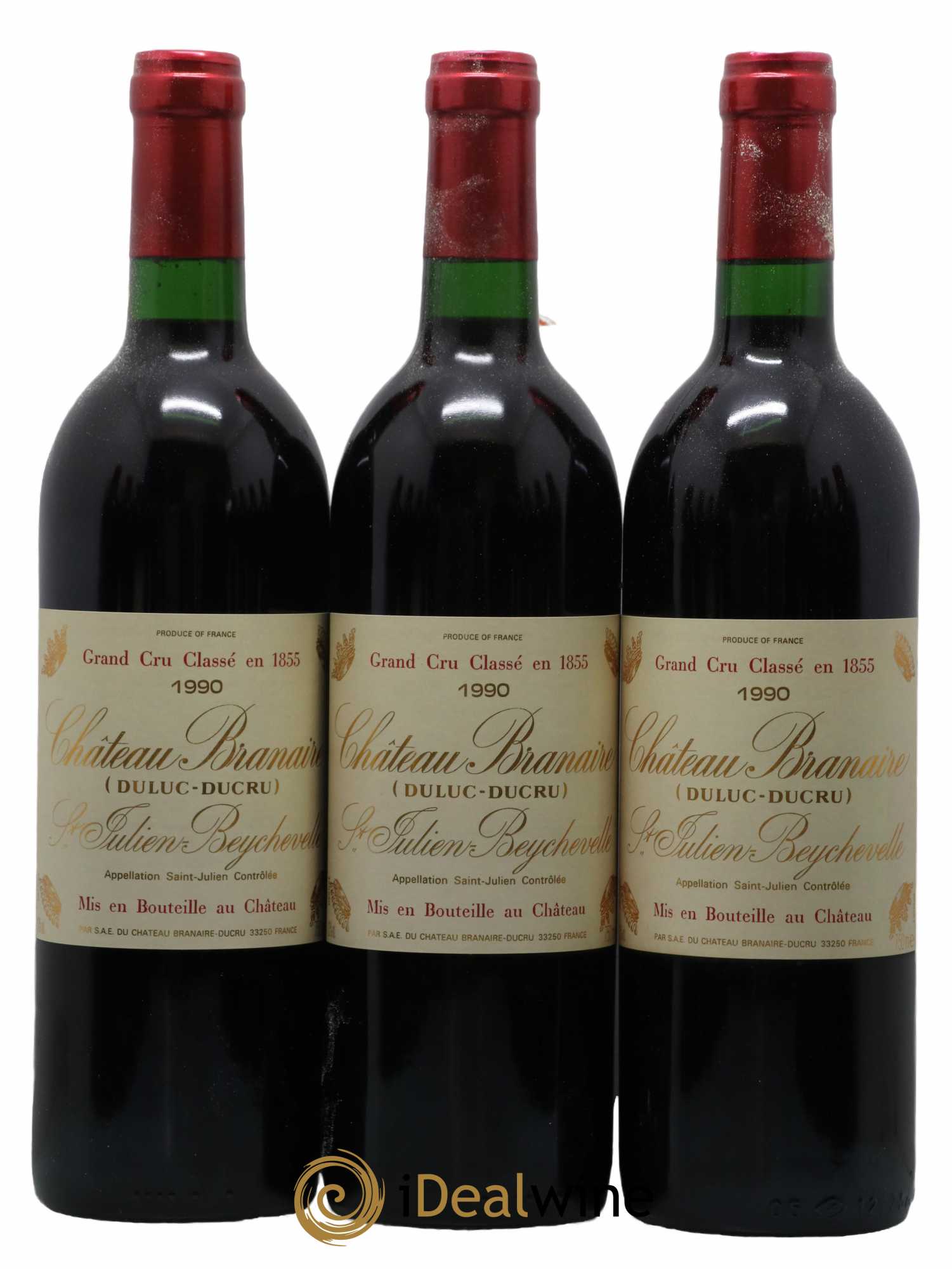 Château Branaire Ducru 4ème Grand Cru Classé 1990 - Lot de 12 bouteilles - 1