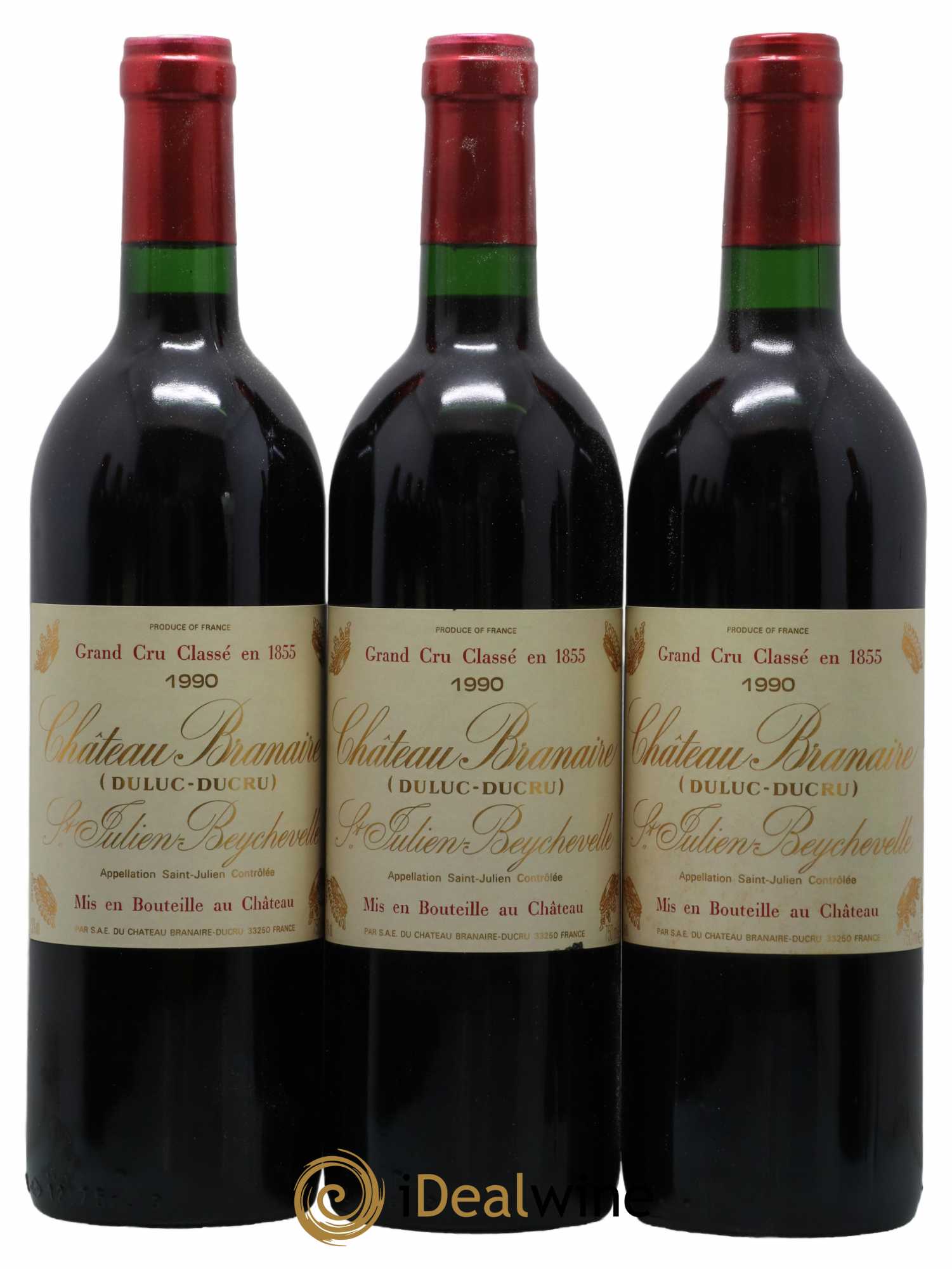 Château Branaire Ducru 4ème Grand Cru Classé 1990 - Lot de 12 bouteilles - 2