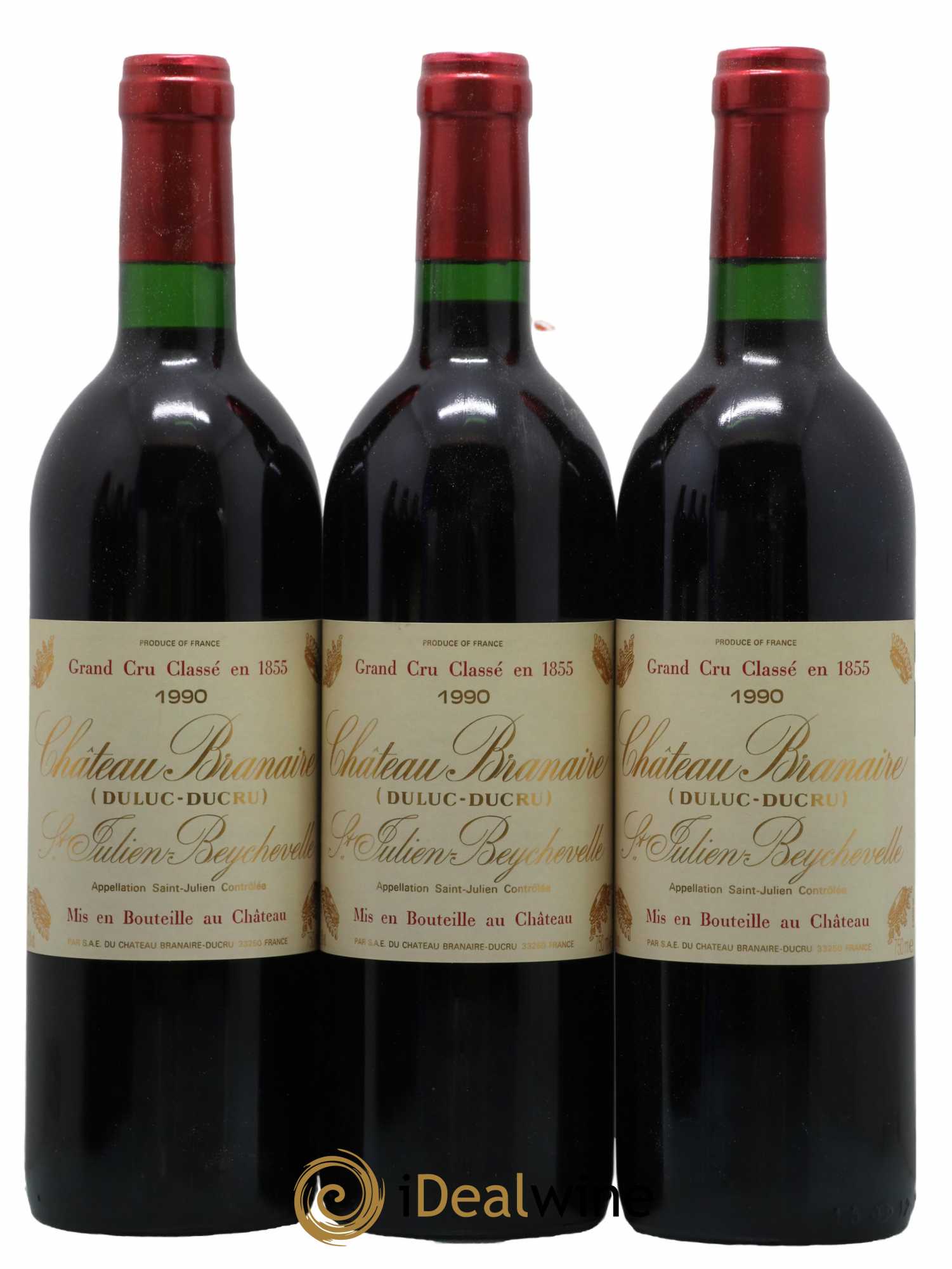 Château Branaire Ducru 4ème Grand Cru Classé 1990 - Lot de 12 bouteilles - 3