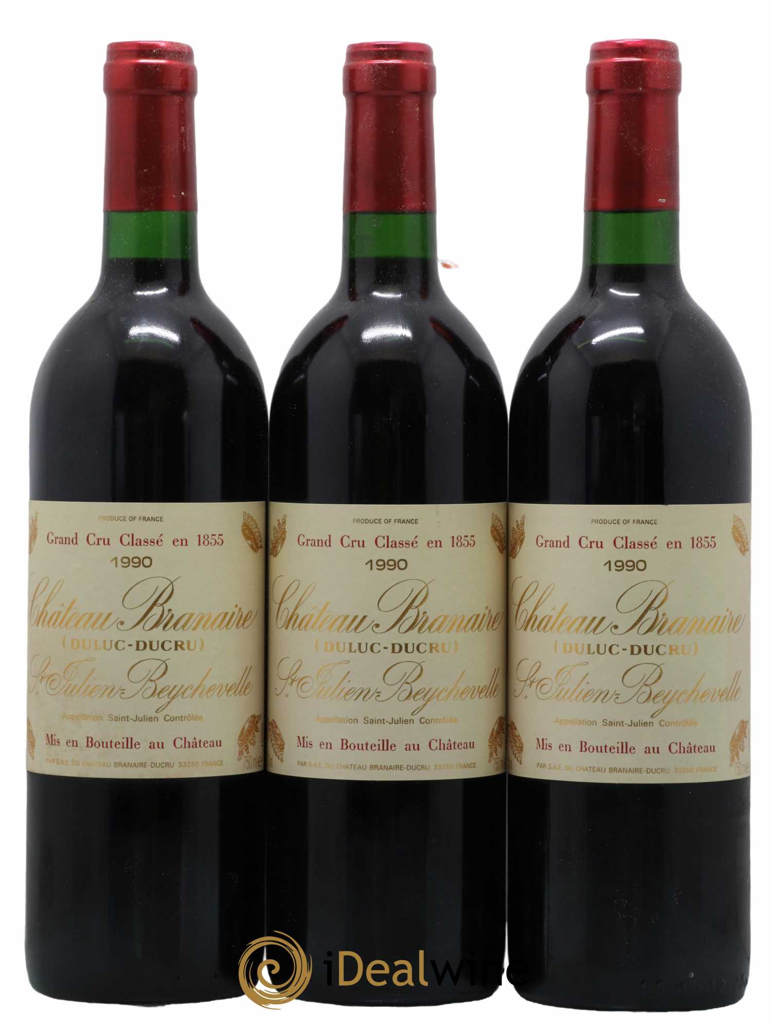 Château Branaire Ducru 4ème Grand Cru Classé 1990 - Lot de 12 bouteilles - 4