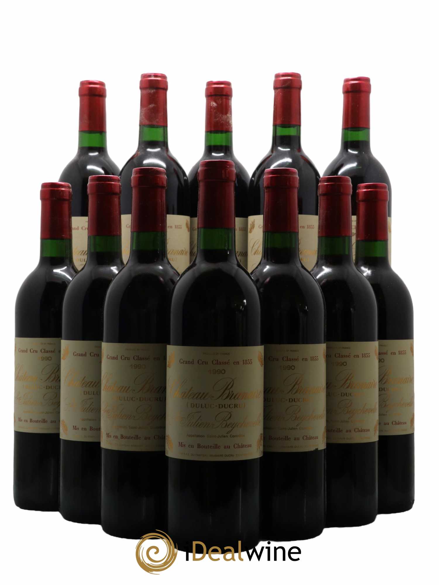 Château Branaire Ducru 4ème Grand Cru Classé 1990 - Lot de 12 bouteilles - 0
