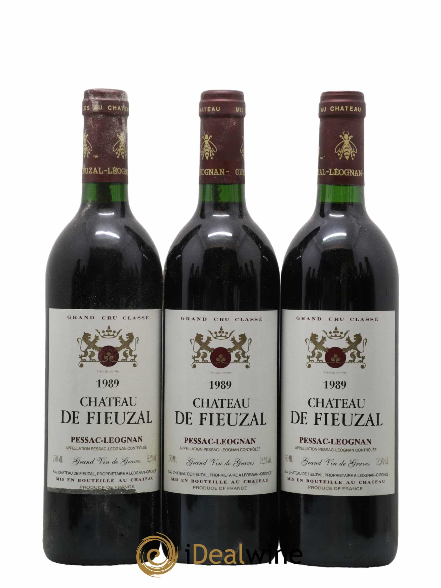 Château de Fieuzal Cru Classé de Graves 1989 - Lot de 12 bouteilles - 1