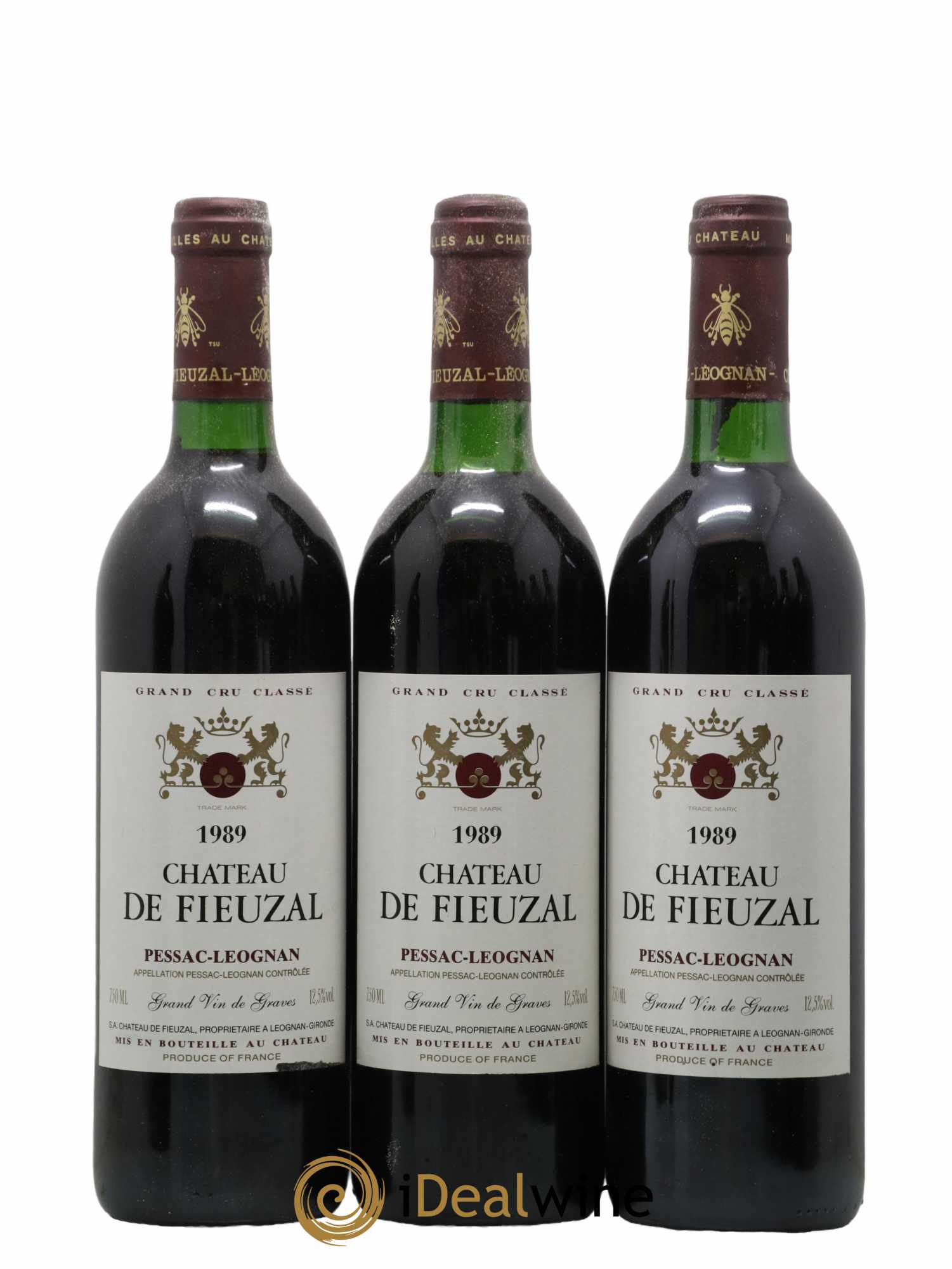 Château de Fieuzal Cru Classé de Graves 1989 - Lot de 12 bouteilles - 2