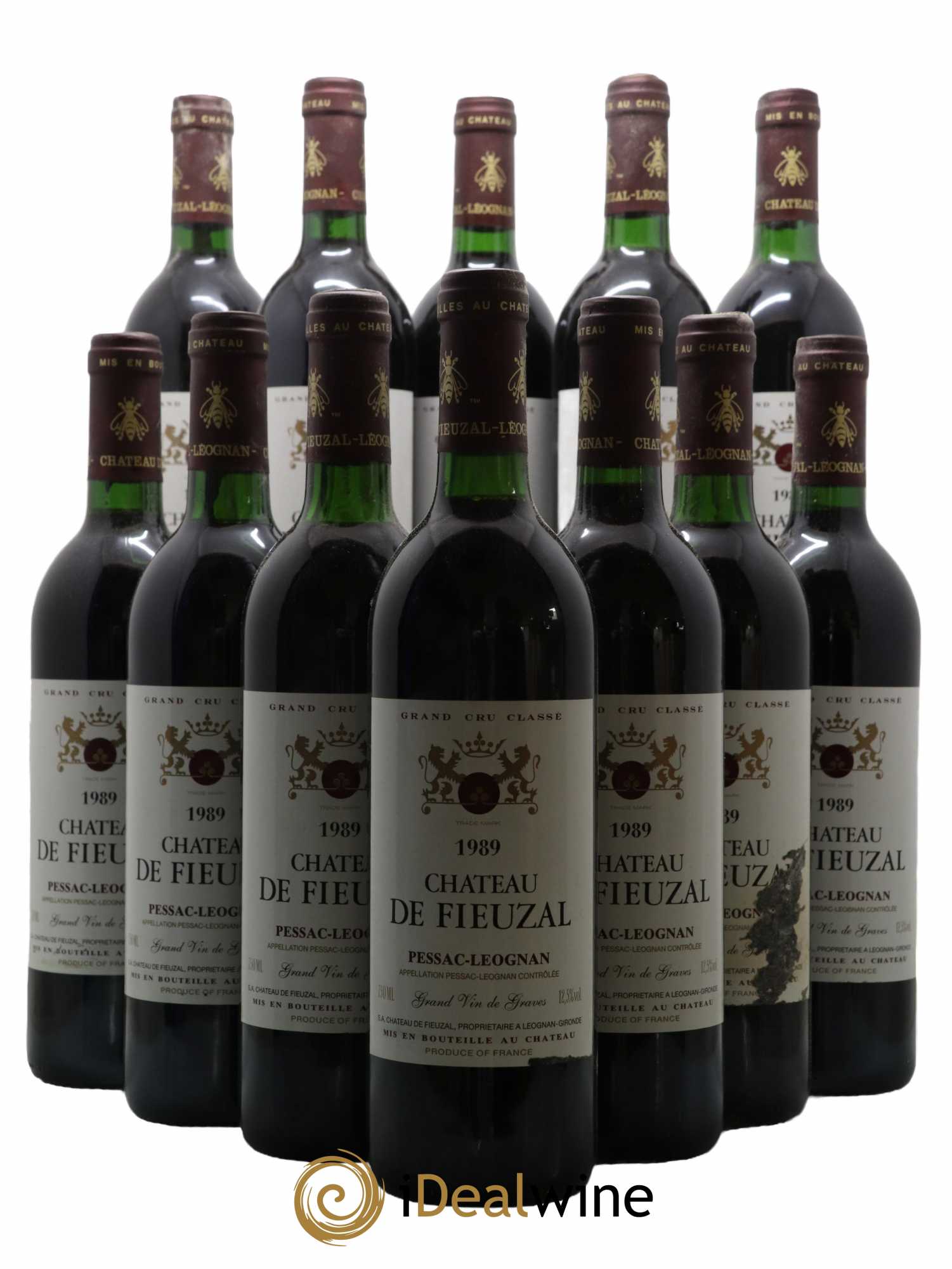 Château de Fieuzal Cru Classé de Graves 1989 - Lot de 12 bouteilles - 0