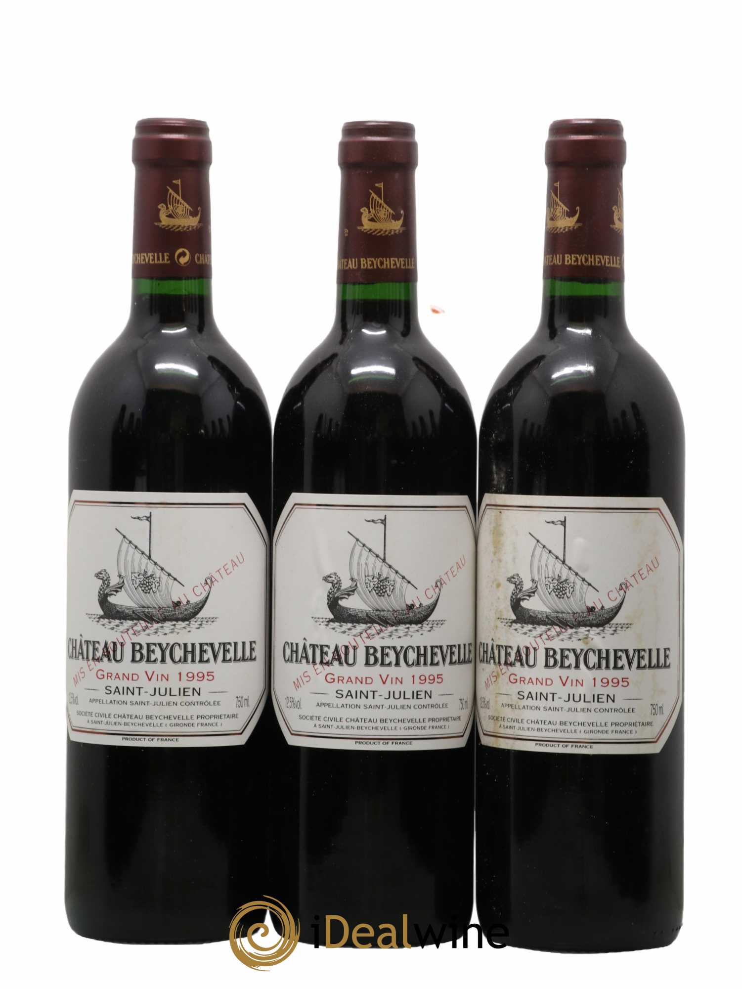 Château Beychevelle 4ème Grand Cru Classé 1995 - Lot de 12 bouteilles - 1