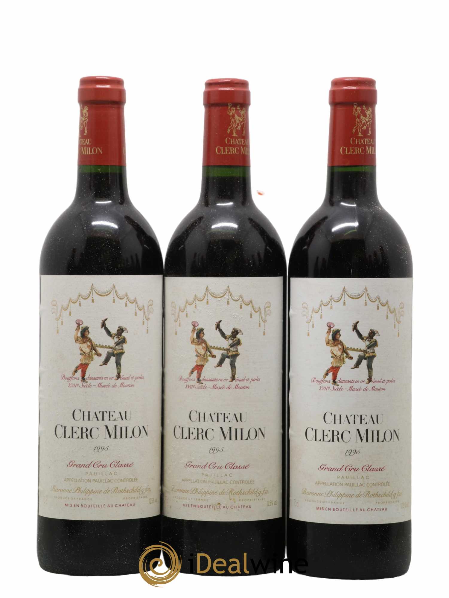 Château Clerc Milon 5ème Grand Cru Classé 1995 - Lot de 12 bouteilles - 1