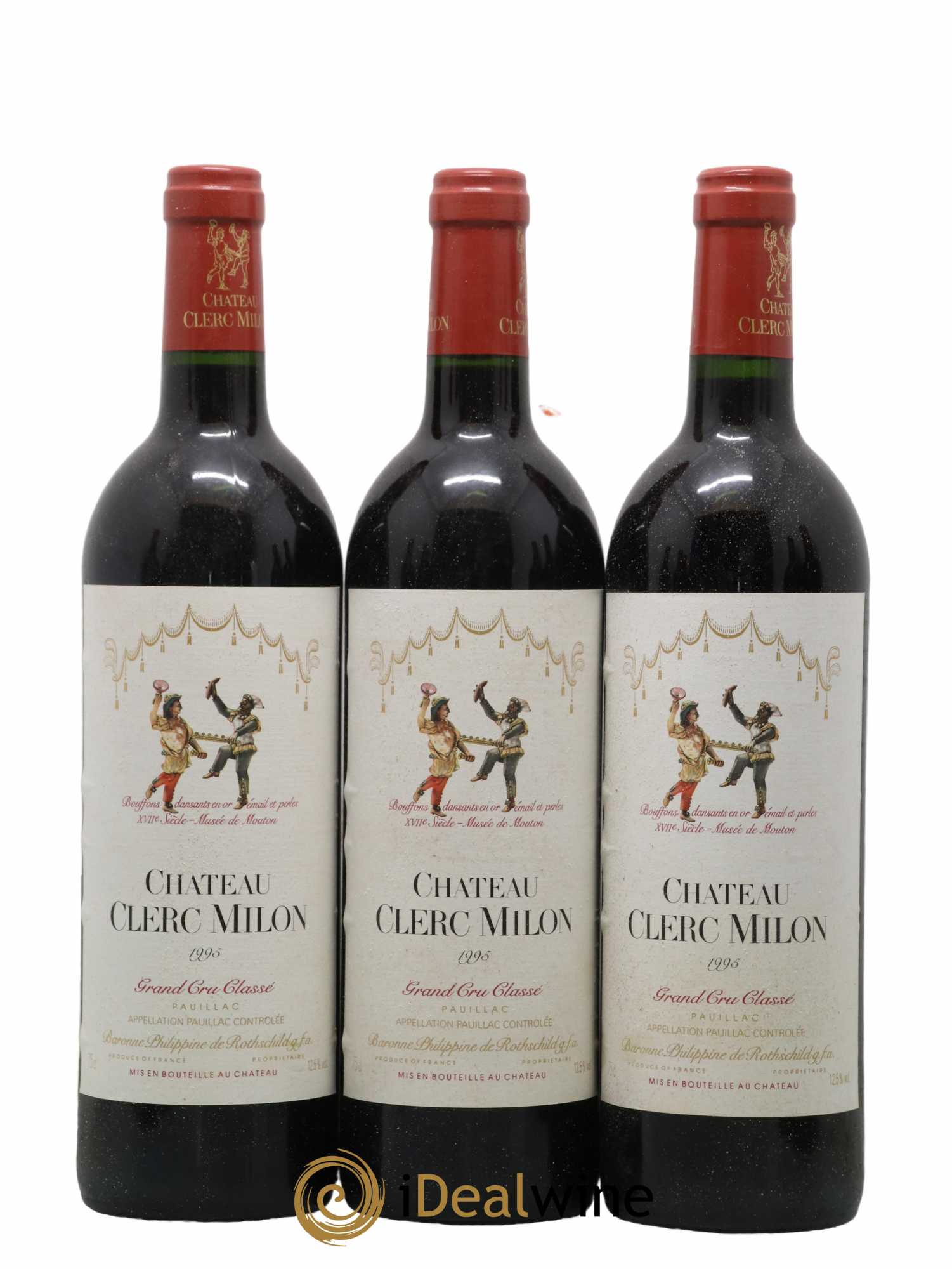 Château Clerc Milon 5ème Grand Cru Classé 1995 - Lot de 12 bouteilles - 2
