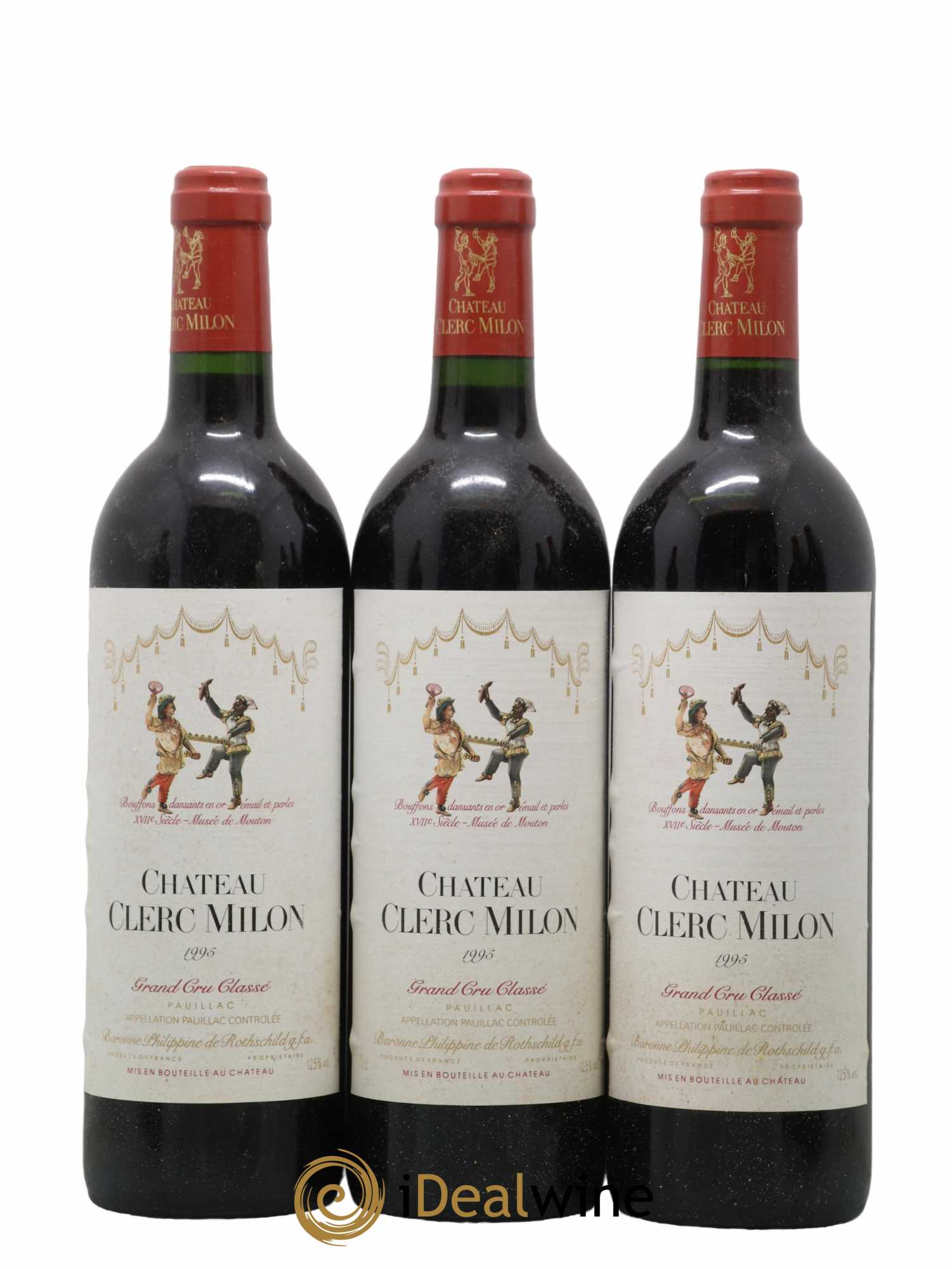 Château Clerc Milon 5ème Grand Cru Classé 1995 - Lot de 12 bouteilles - 3