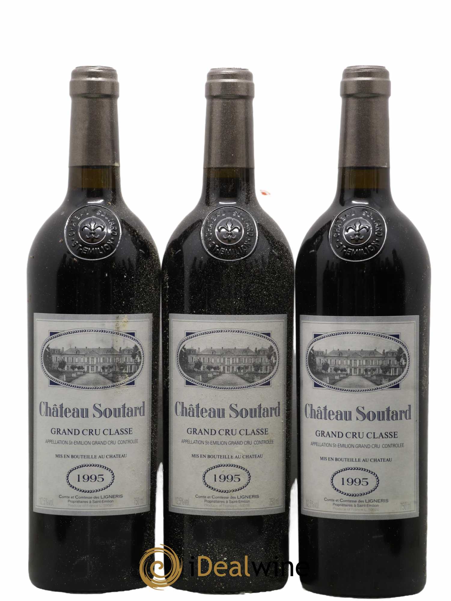 Château Soutard Grand Cru Classé 1995 - Lot de 12 bouteilles - 1