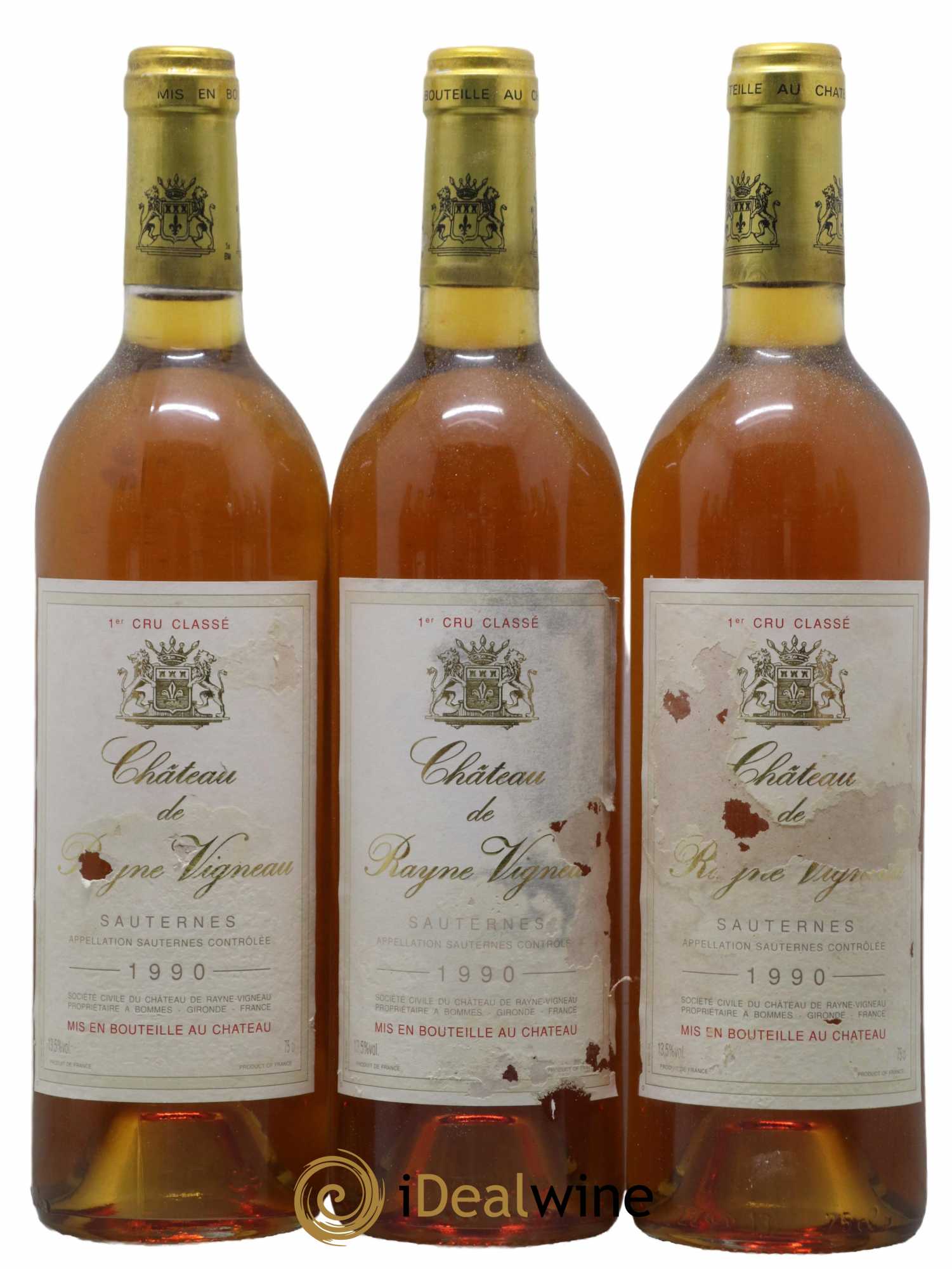 Château de Rayne Vigneau 1er Grand Cru Classé 1990 - Lot of 12 bottles - 1