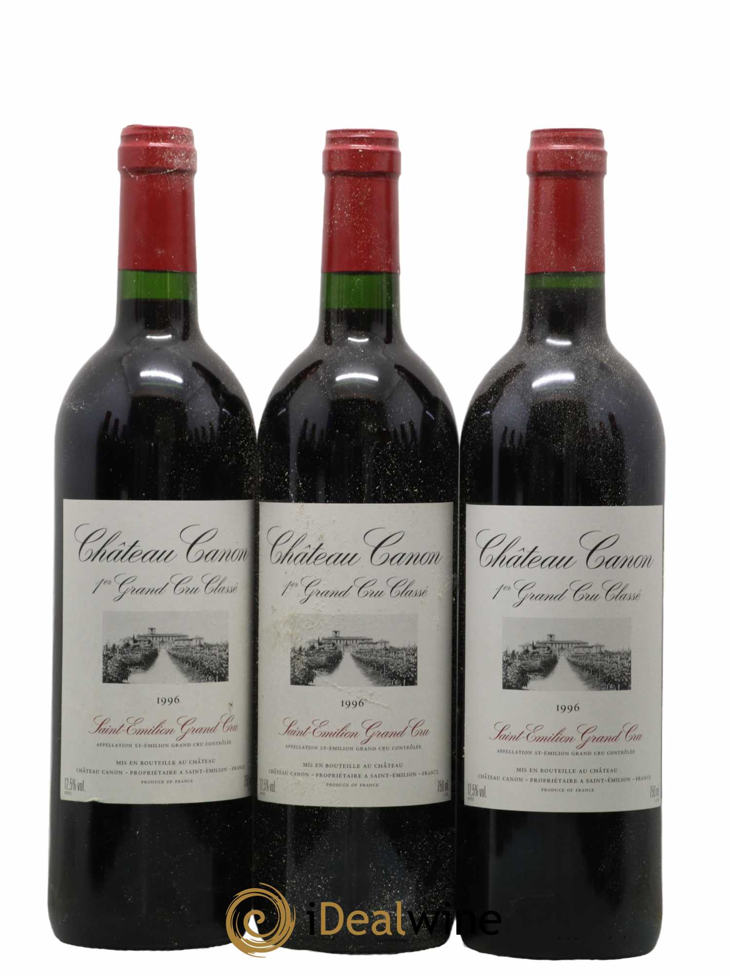 Château Canon 1er Grand Cru Classé B 1996 - Lot de 12 bouteilles - 1