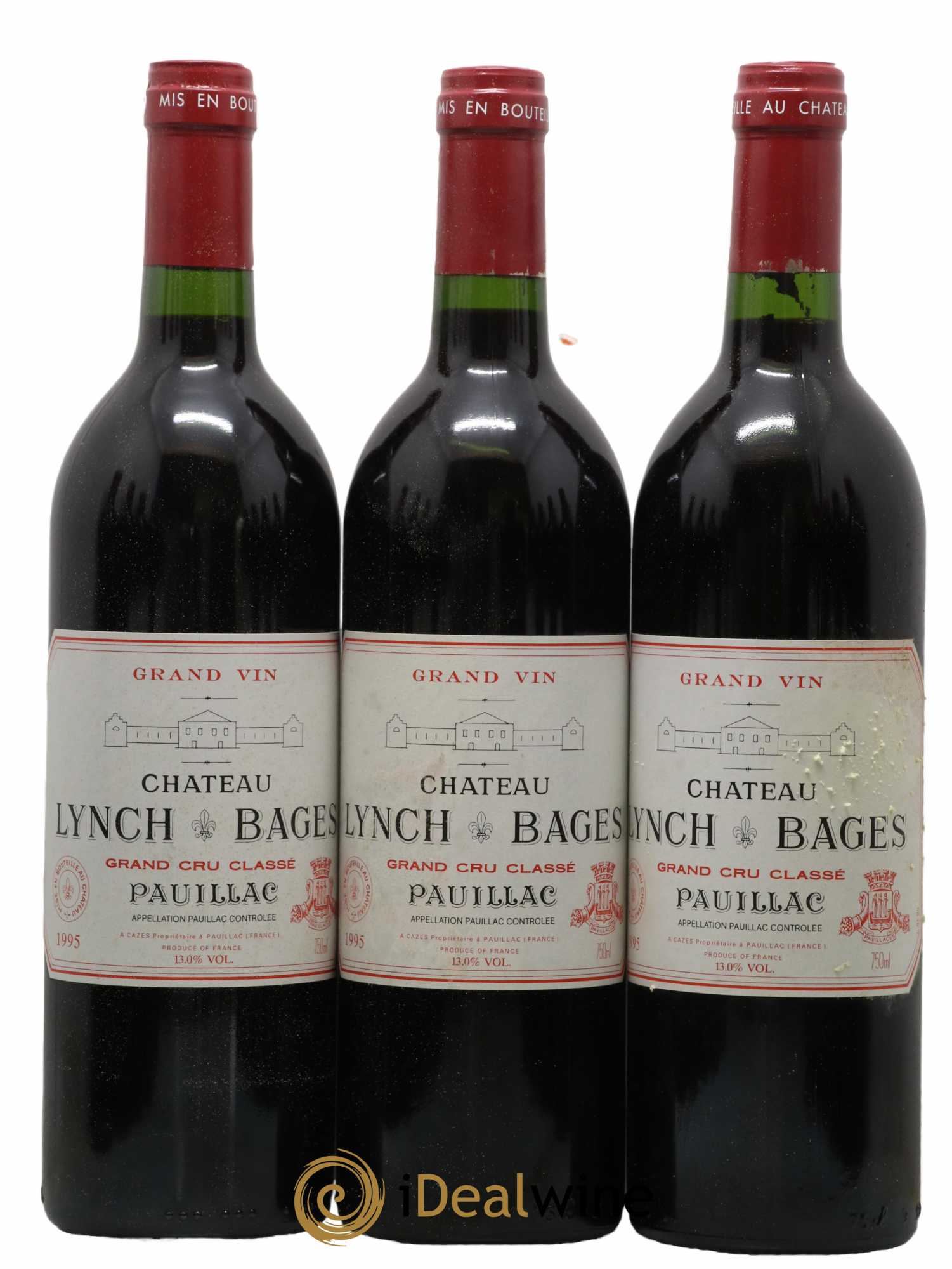 Château Lynch Bages 5ème Grand Cru Classé 1995 - Lot de 12 bouteilles - 1